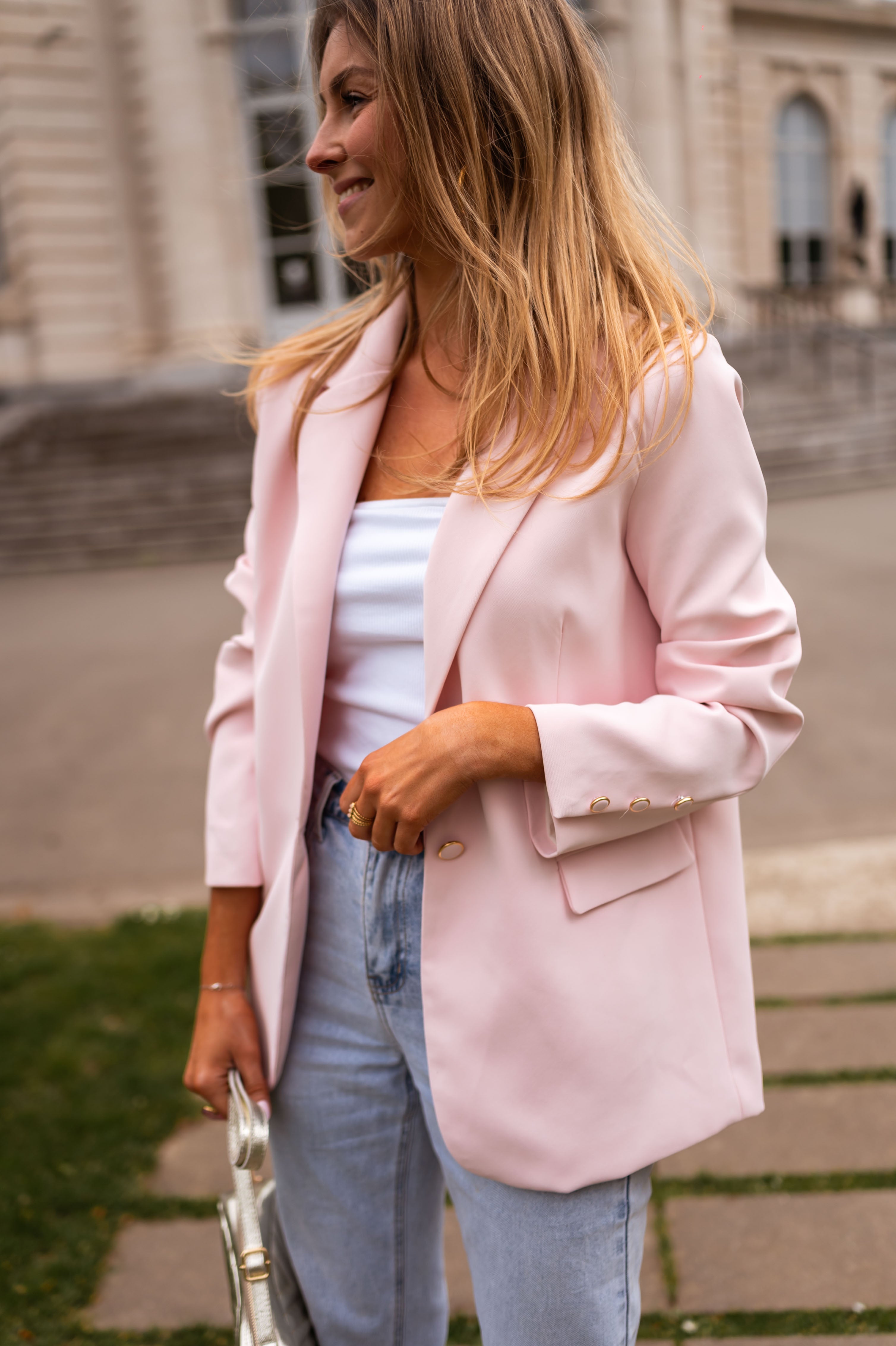 Aurore Blazer Powder Pink – Easy Clothes - Main Image