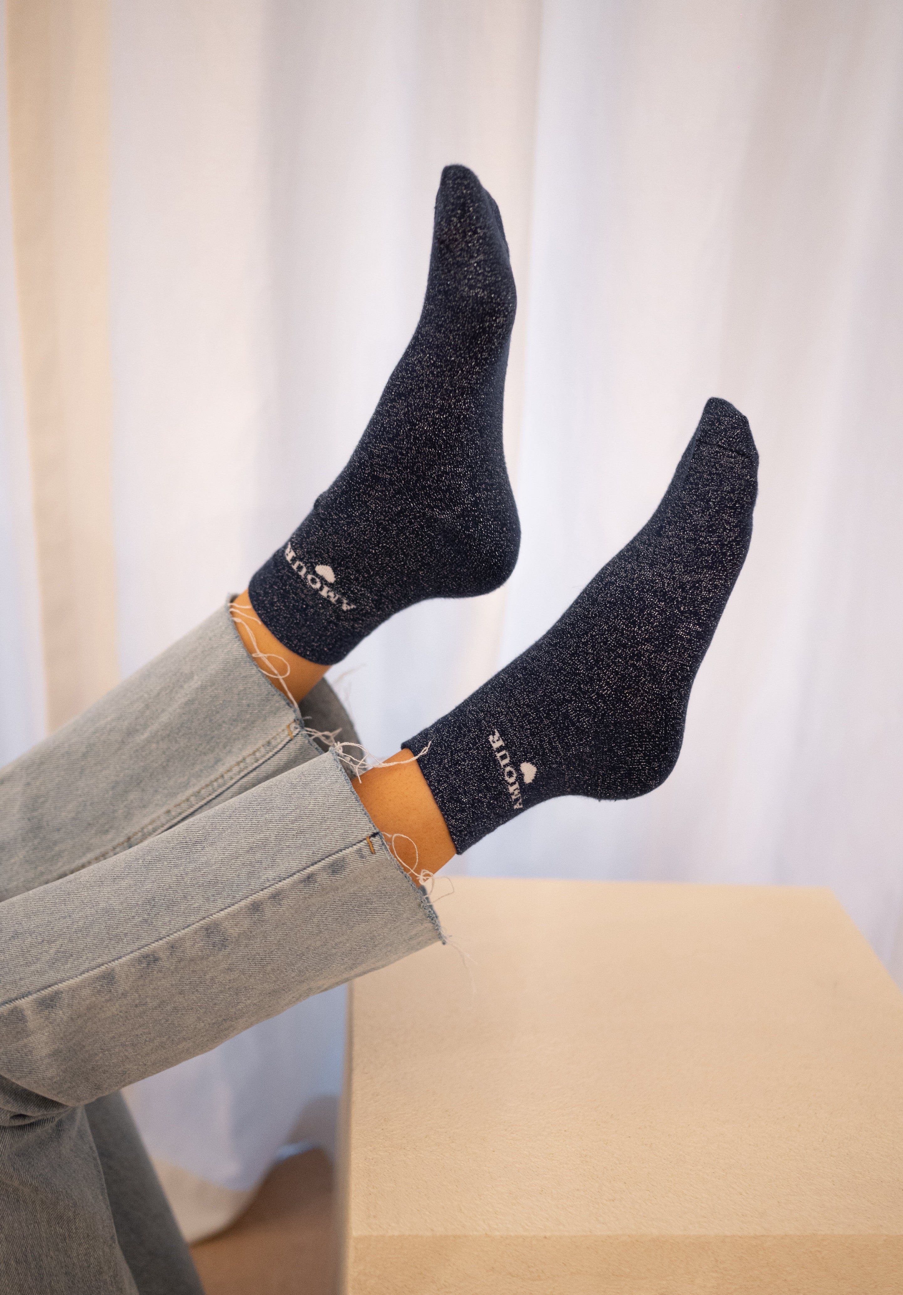 Chaussettes Amour Paillettes – Easy Clothes