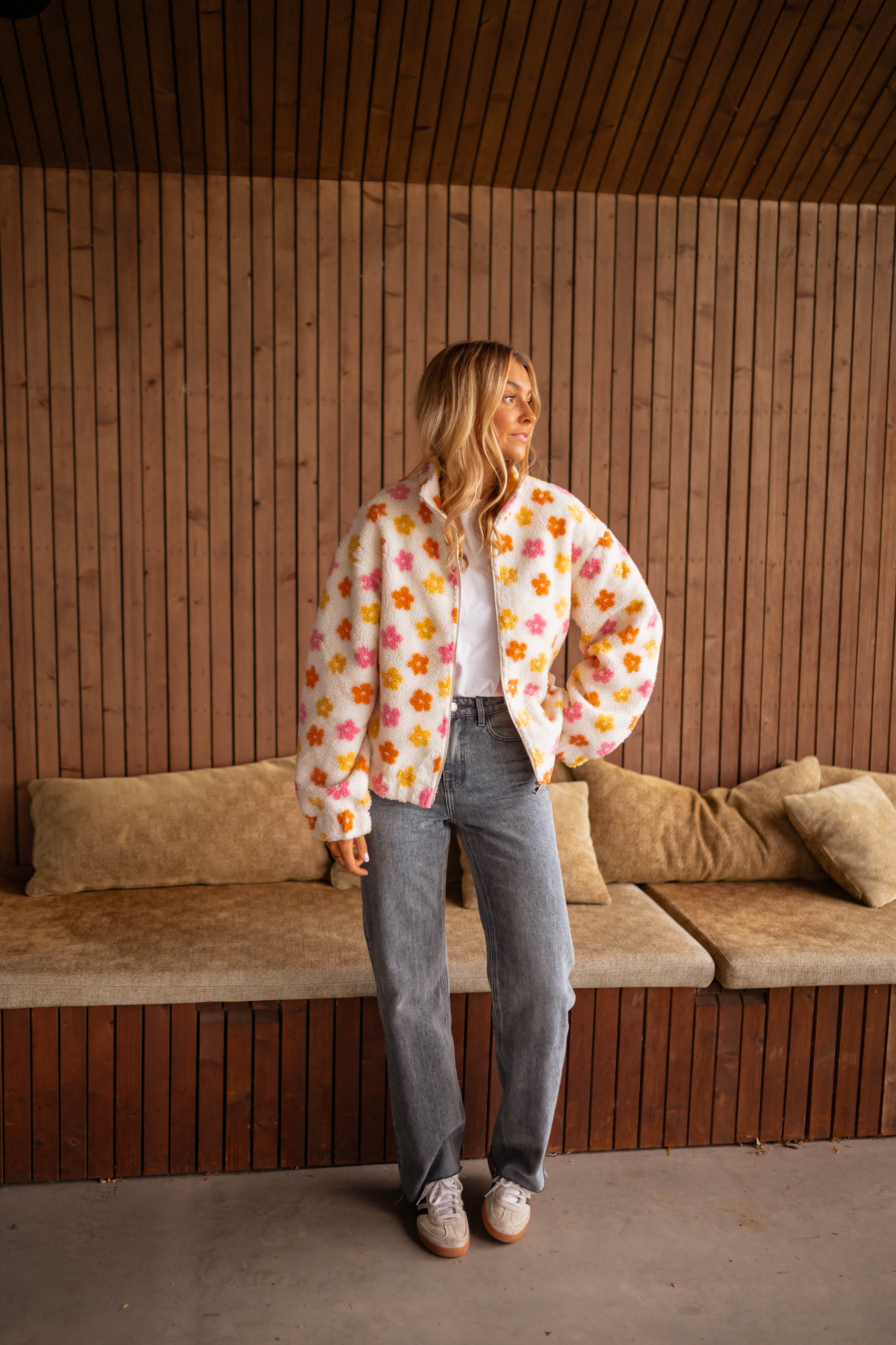 Polaire Danilo - Écru A Fleurs