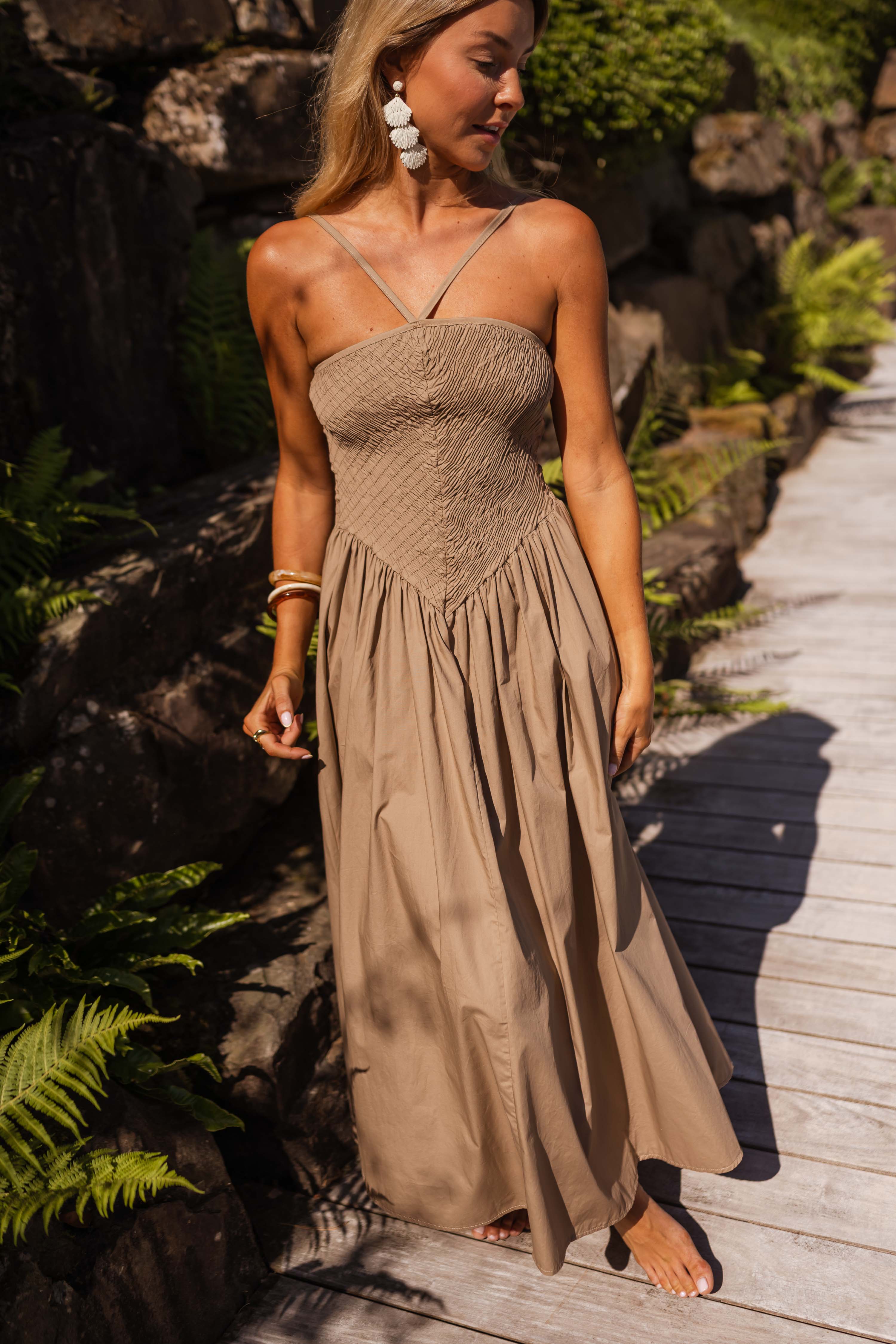 Maxine Dress – Taupe