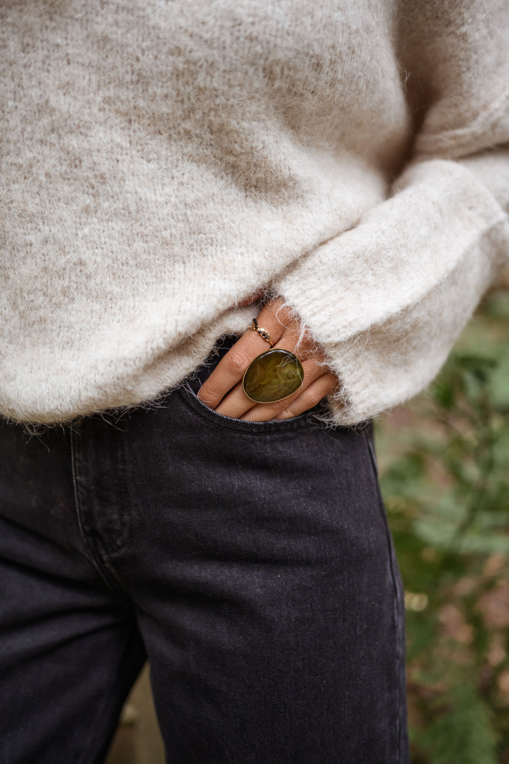 Bague Alia - kaki