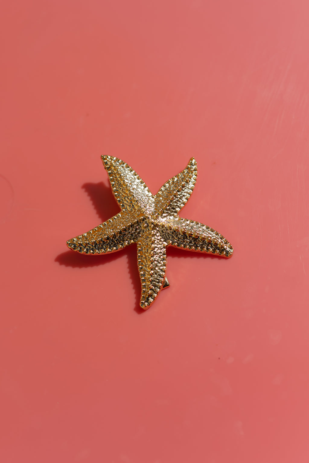 Barrette étoile de mer - dorée