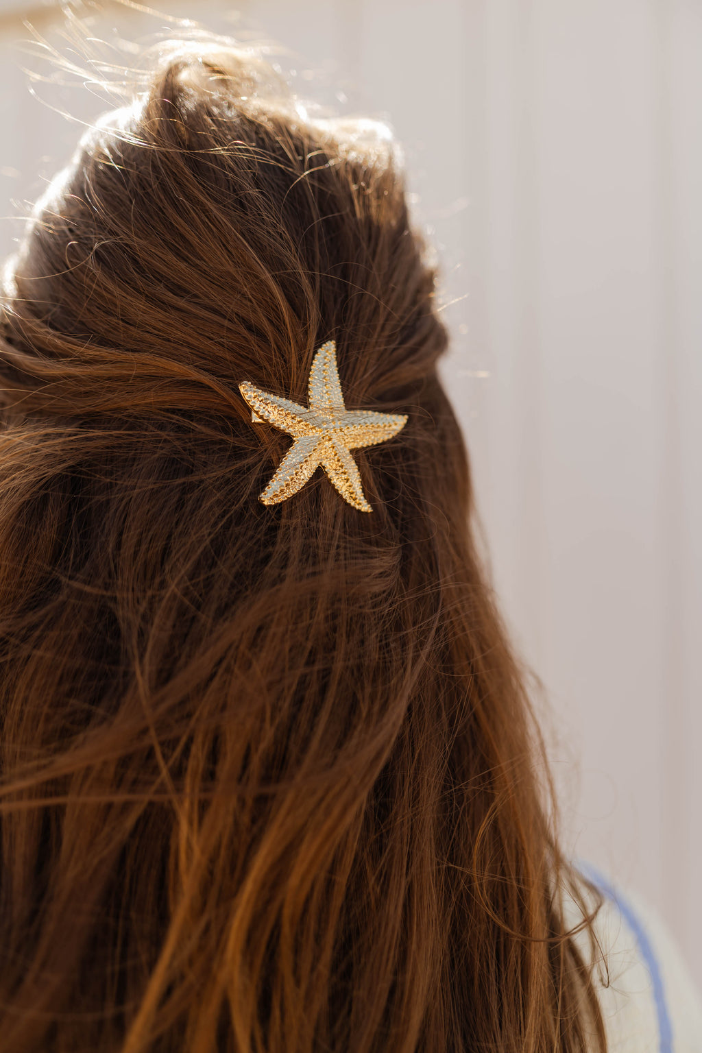Barrette étoile de mer - dorée