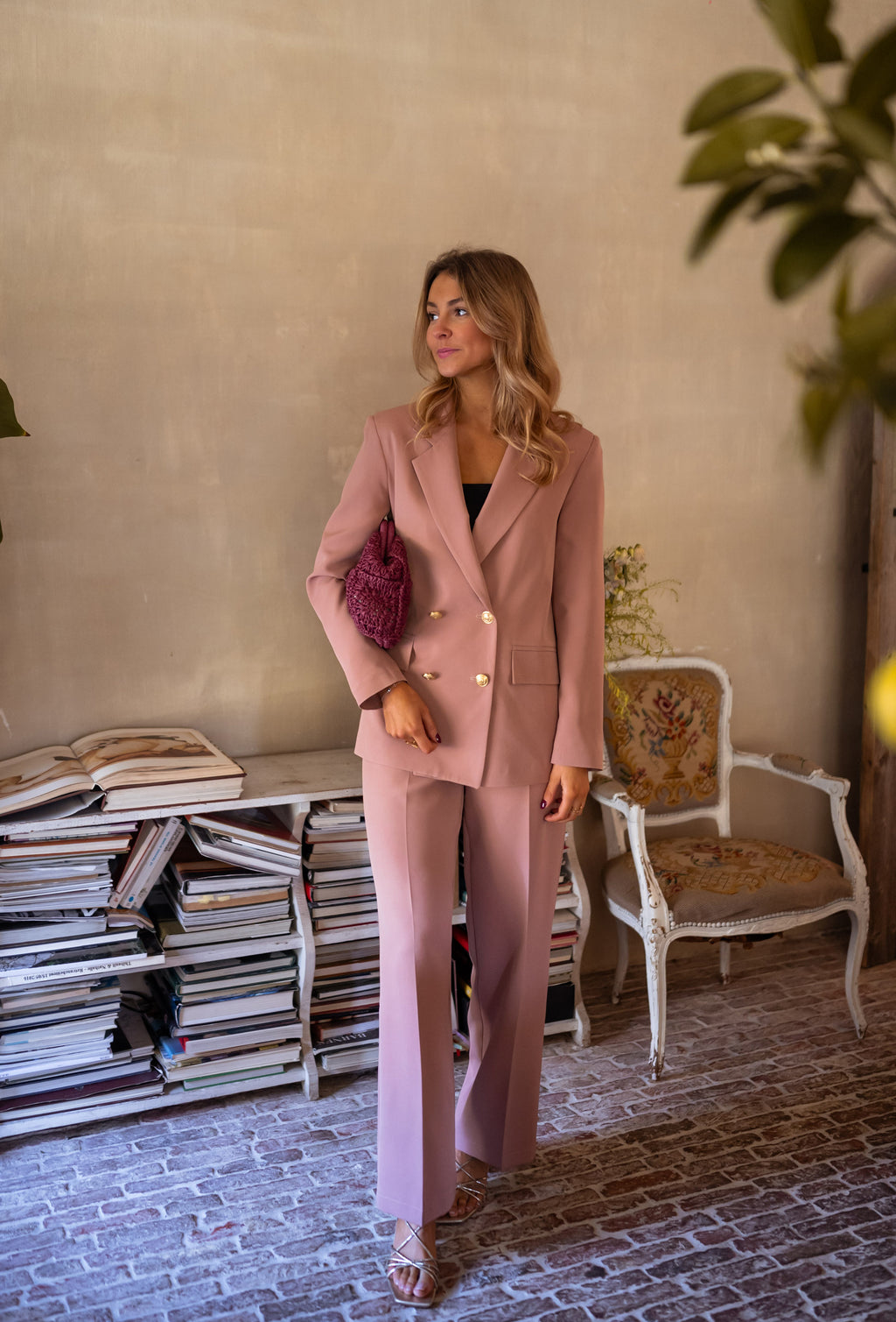 Blazer Maon - vieux rose