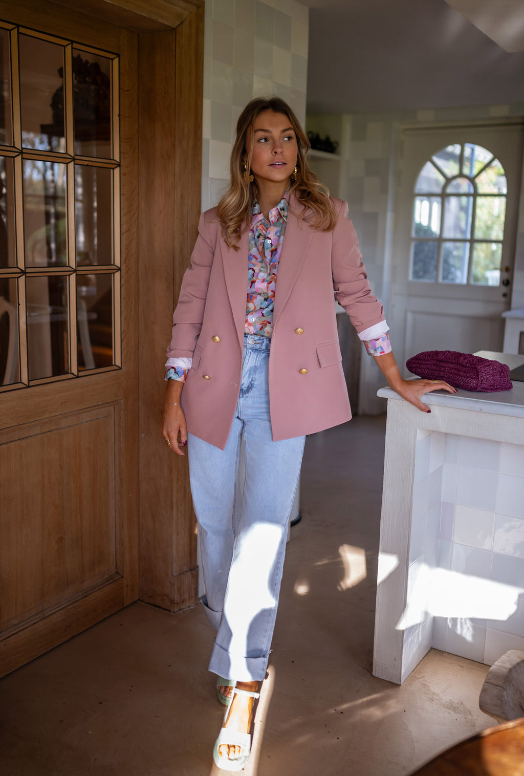 Blazer Maon - vieux rose