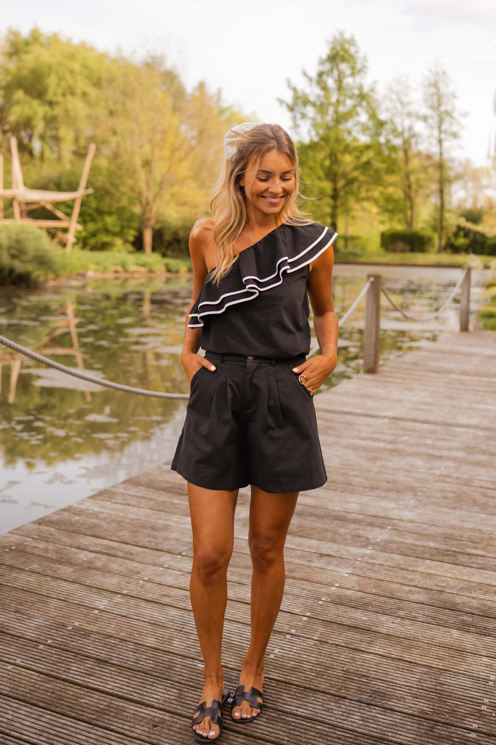 Anza blouse - black