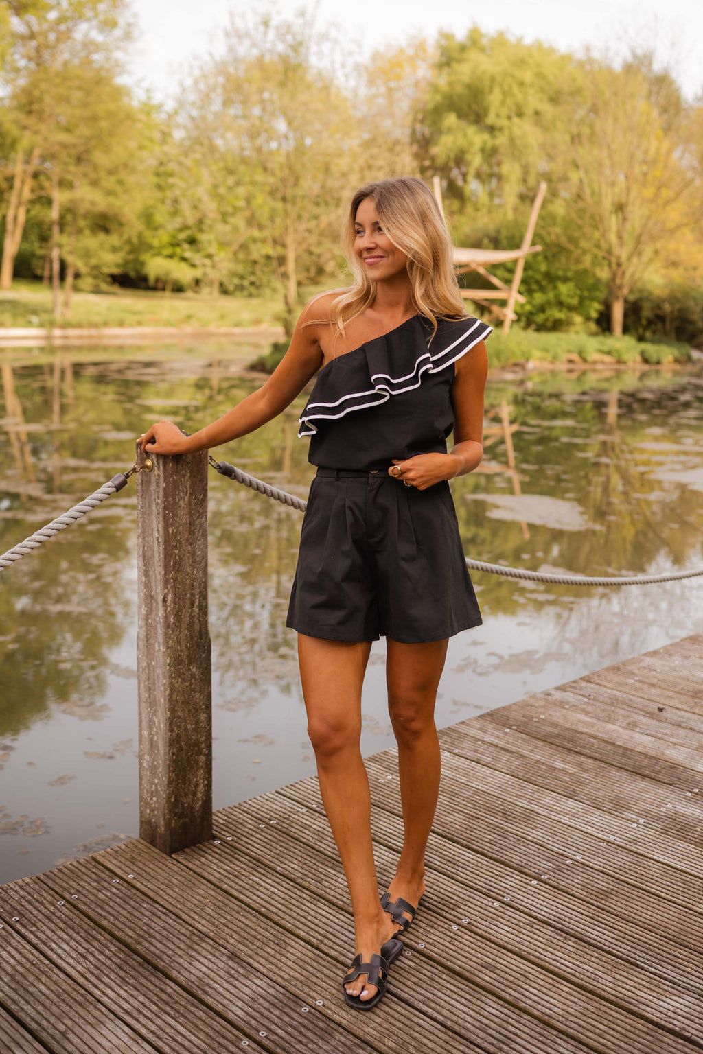 Anza blouse - black