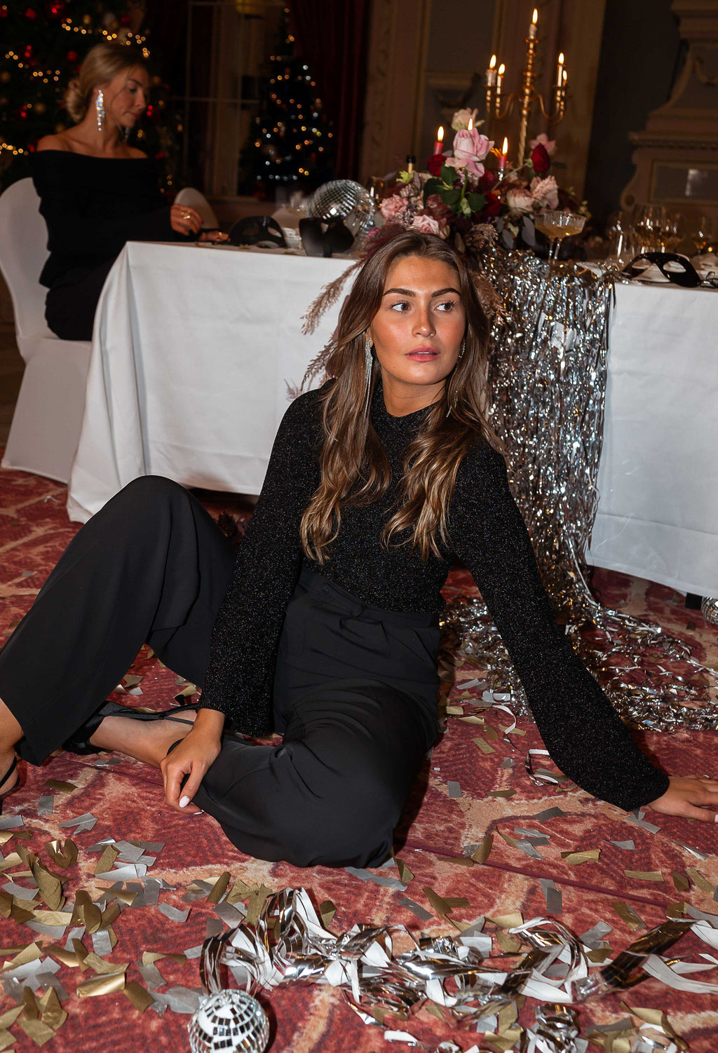 Belga blouse creation - black shiny
