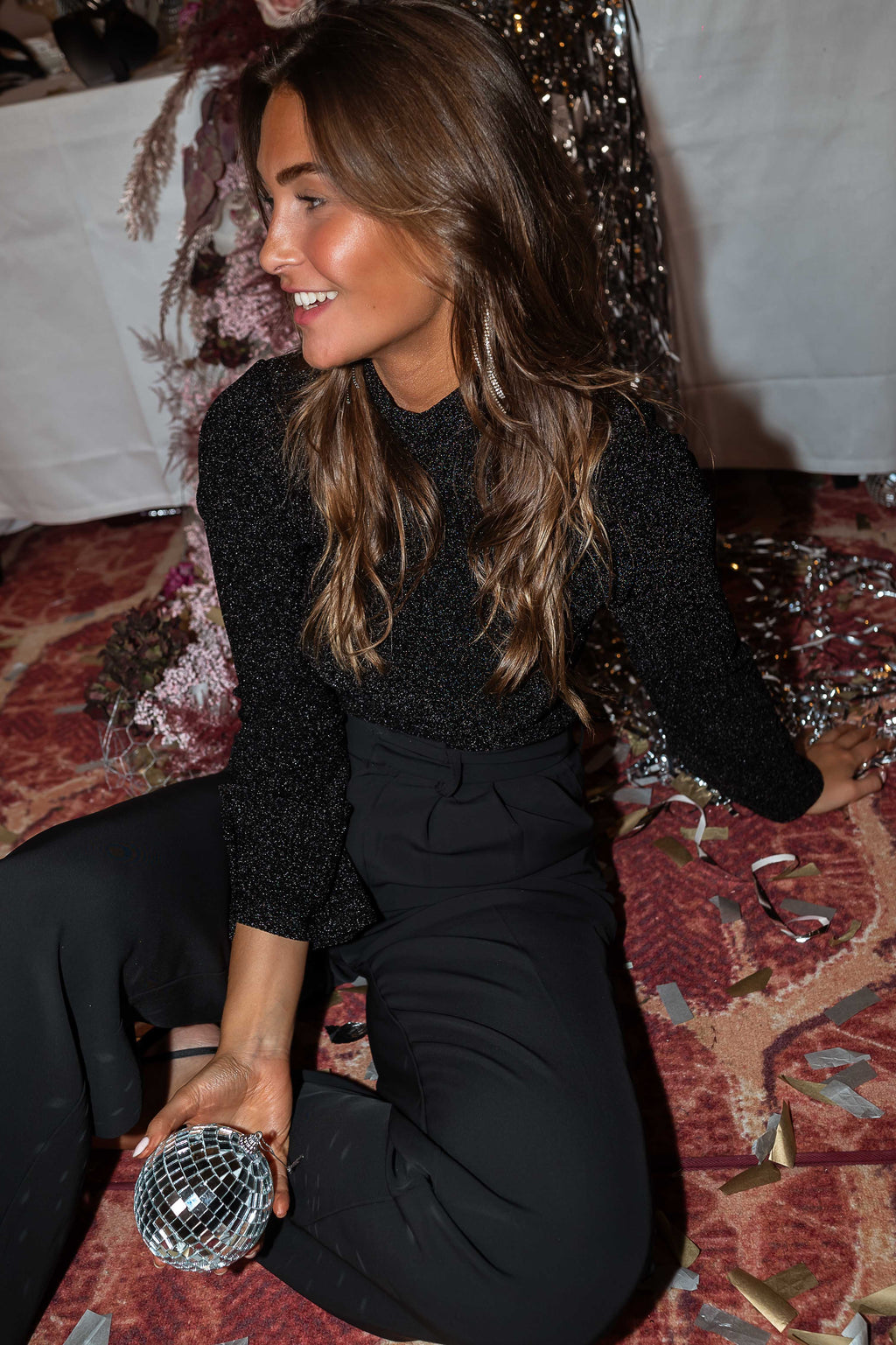 Belga blouse creation - black shiny
