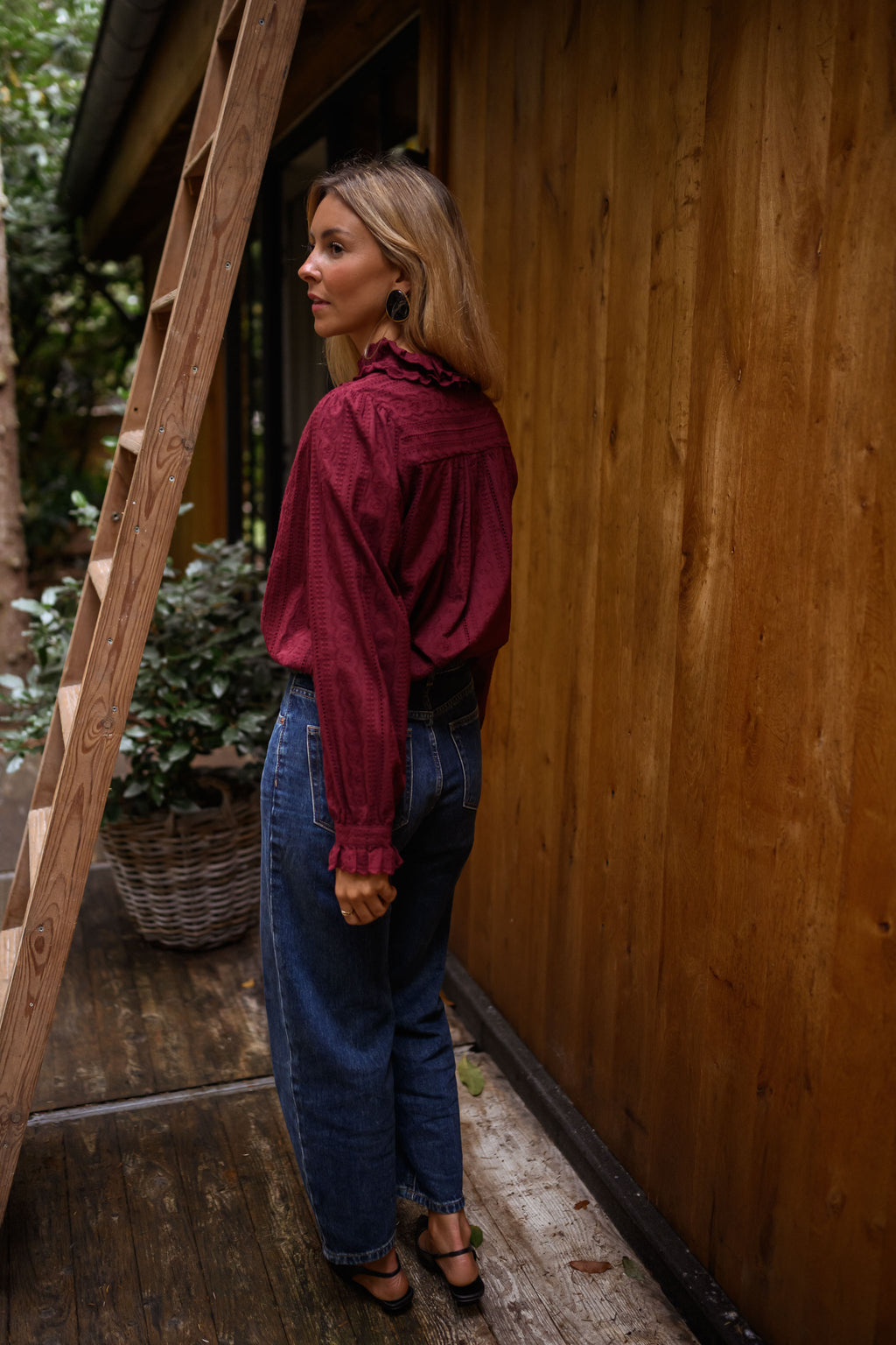 Blouse Dorota - bordeaux