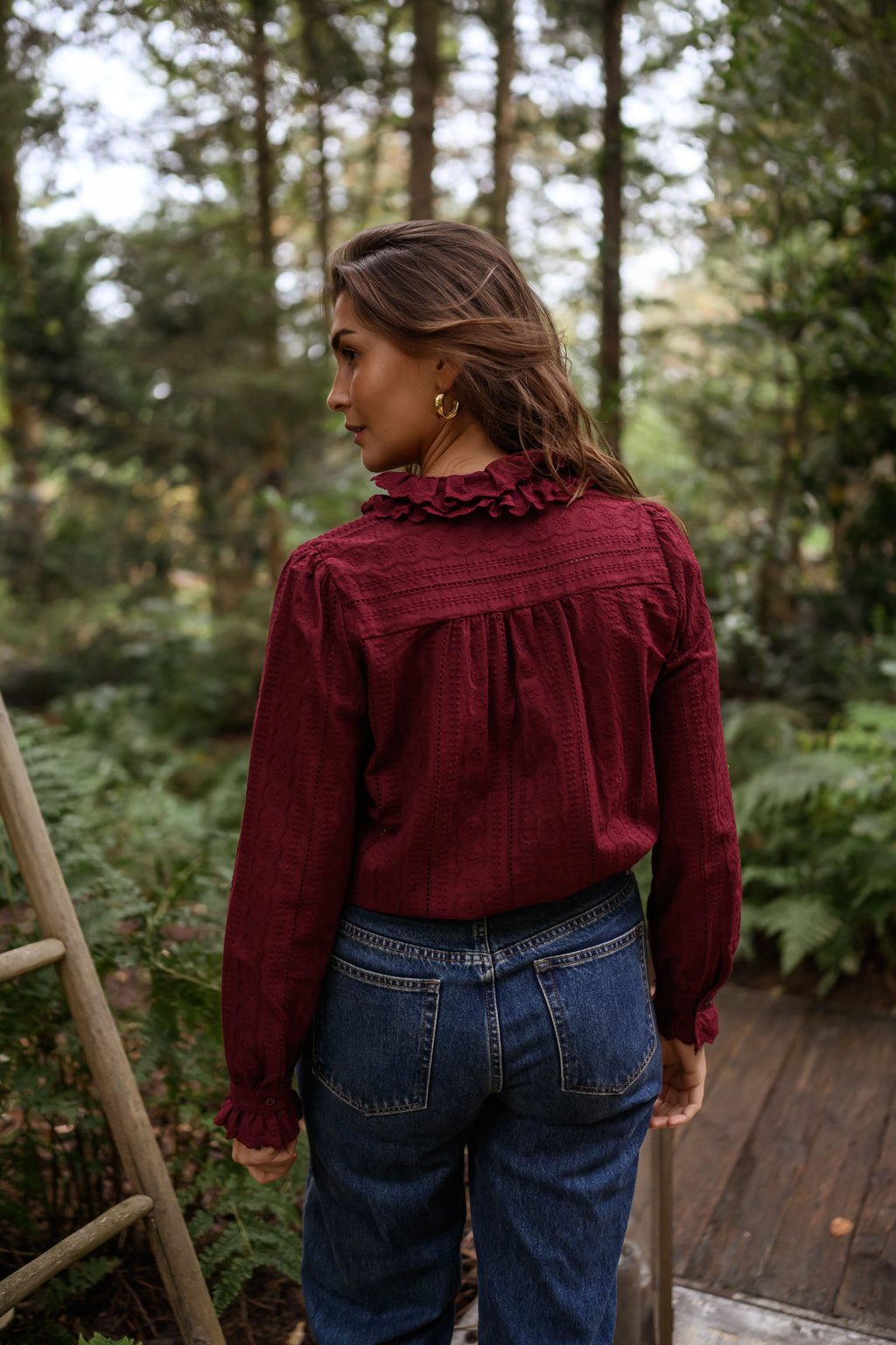 Blouse Dorota - bordeaux