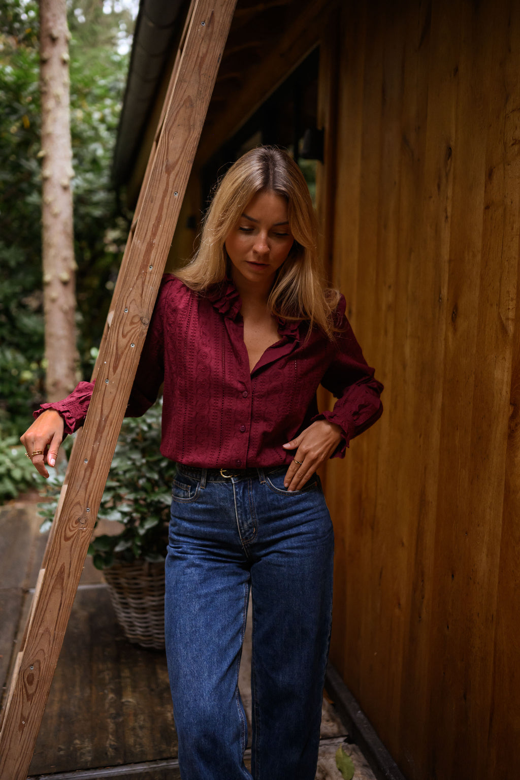 Blouse Dorota - bordeaux