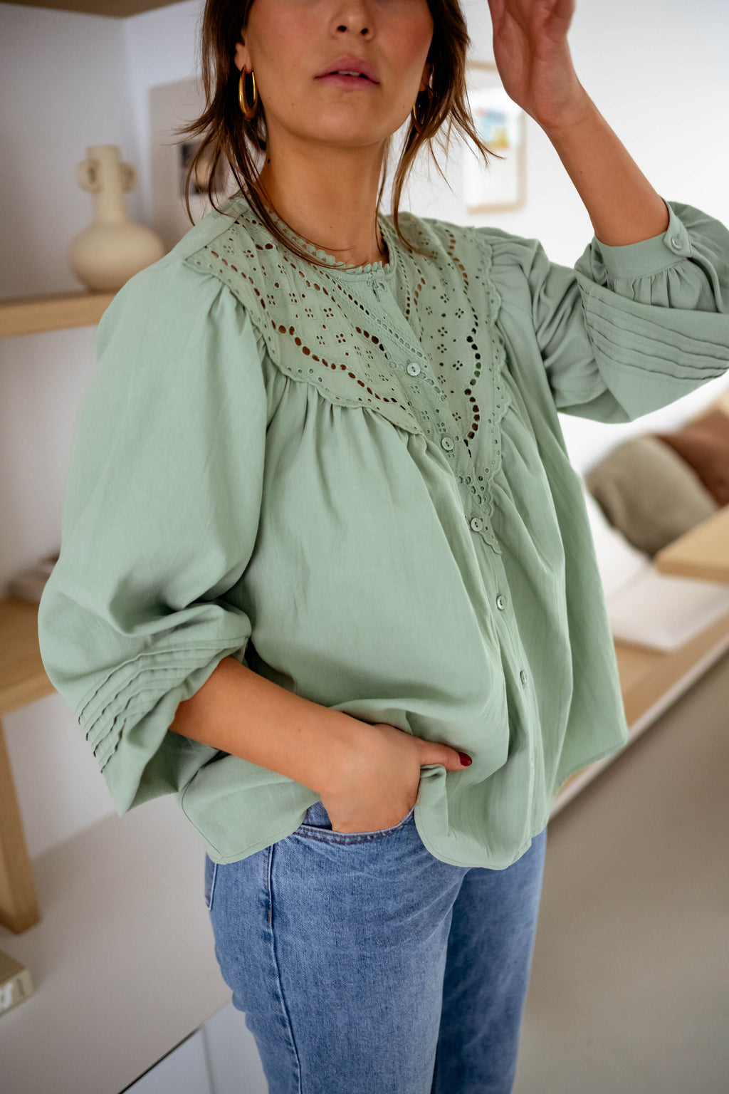 Blouse Fedo - kaki