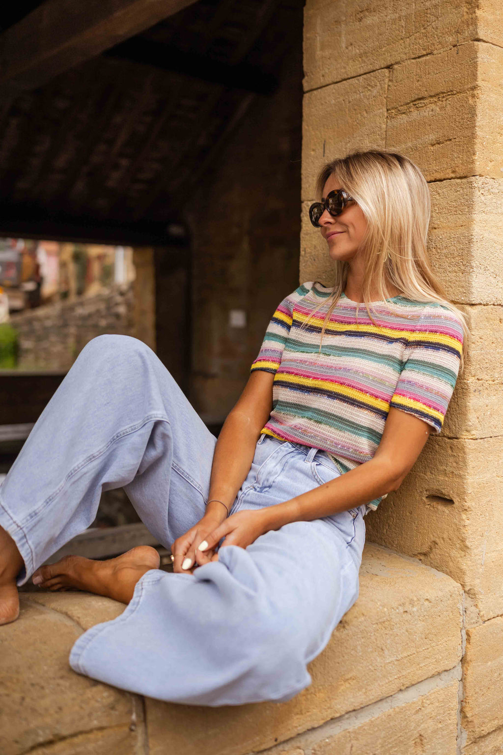 Blouse Malia - à lignes en crochet
