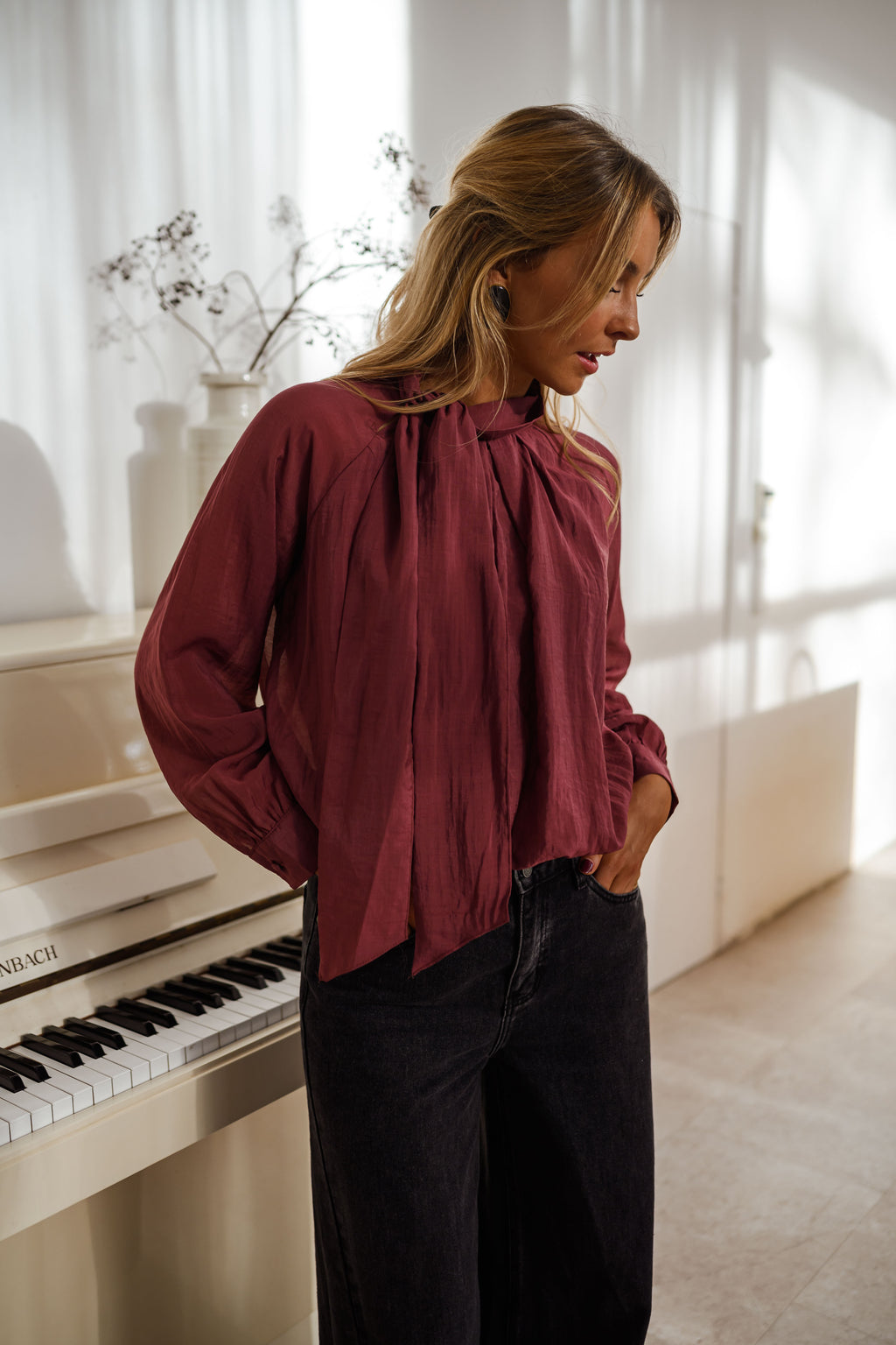 Blouse Pavel - bordeaux