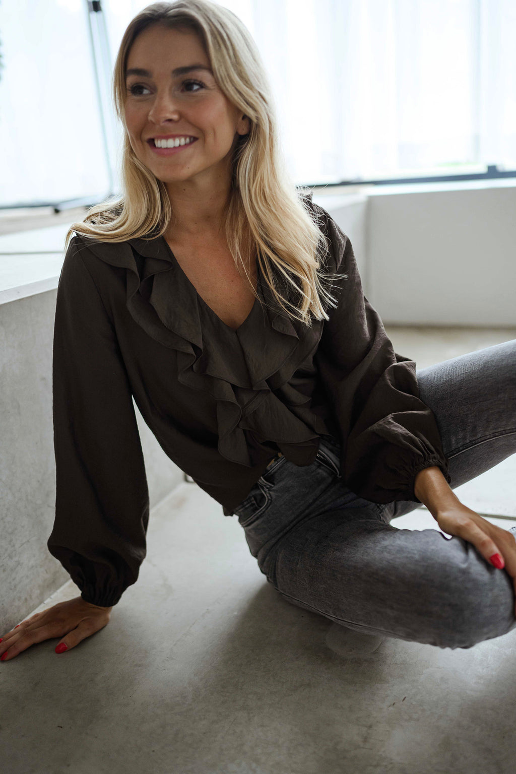 Roxane blouse - chocolate