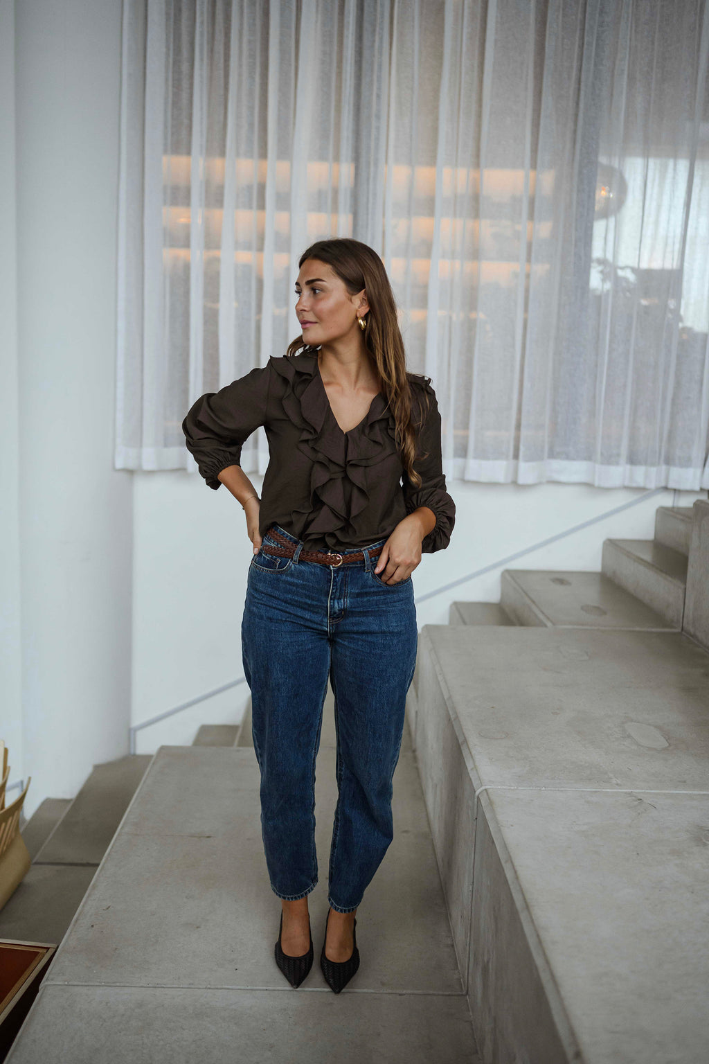 Roxane blouse - chocolate