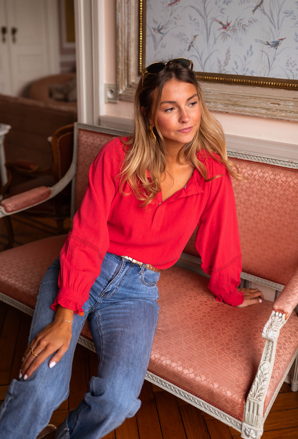 Blouse Gabin - rouge