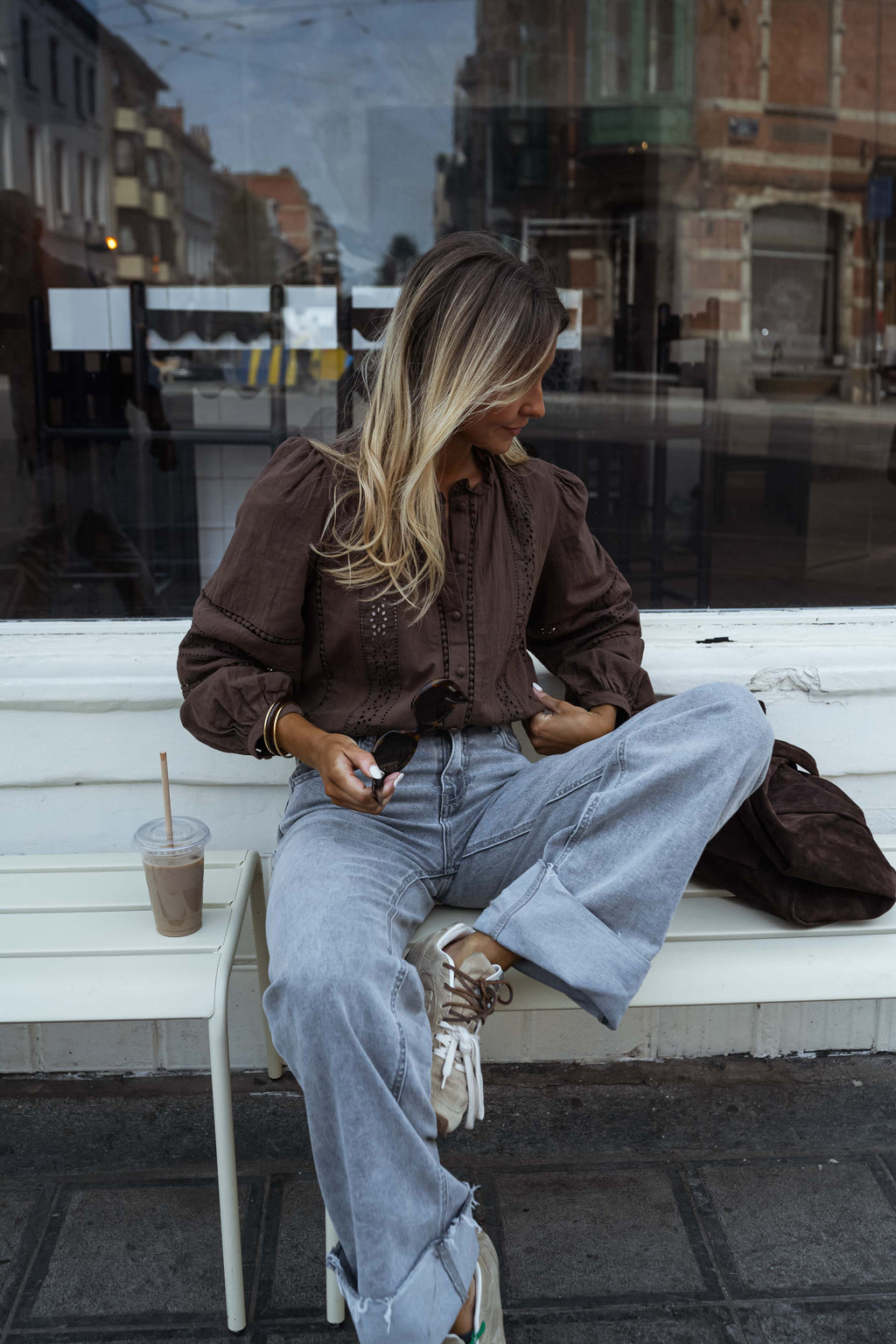 Blouse Grain - chocolat