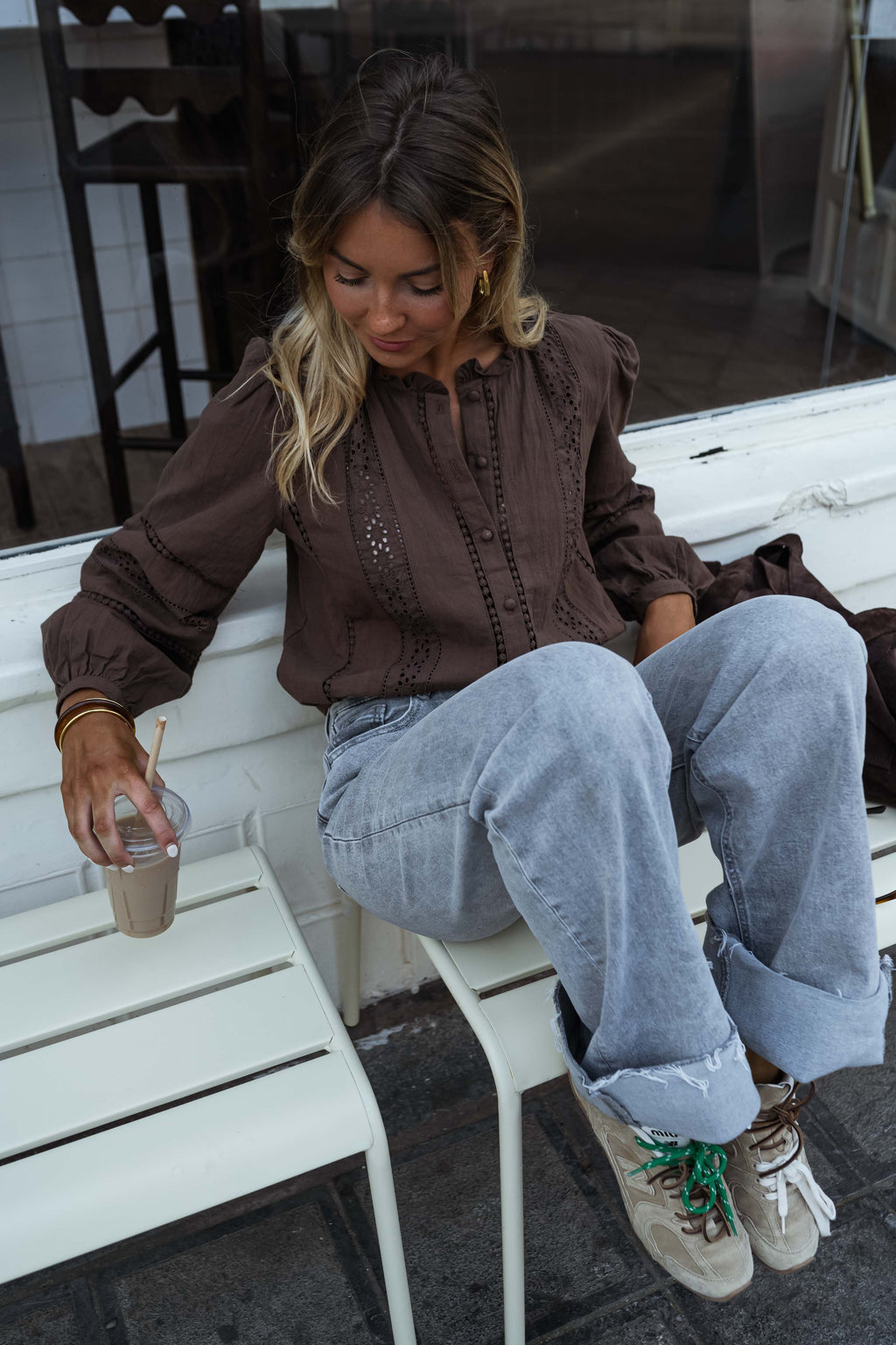 Blouse Grain - chocolat