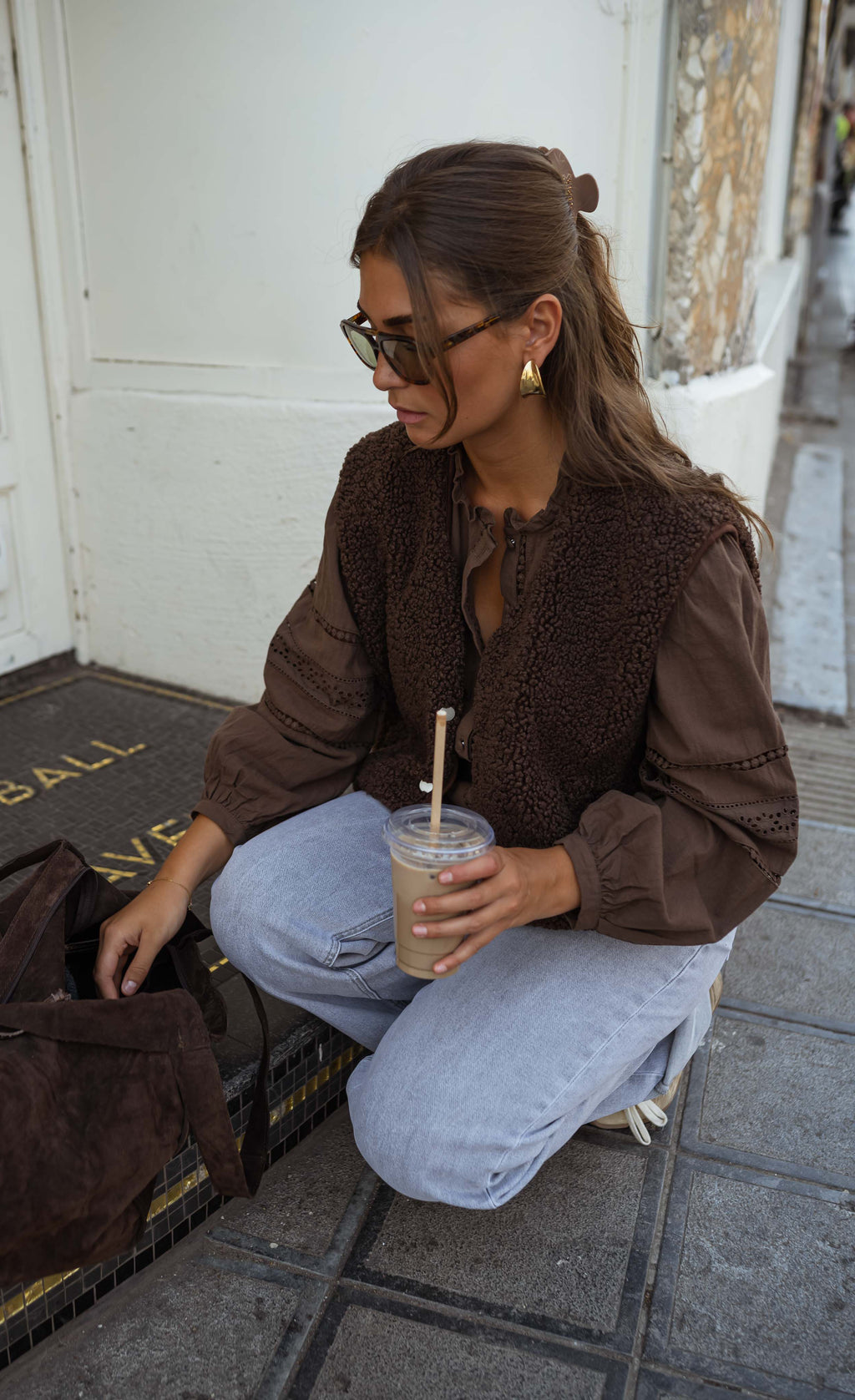 Blouse Grain - chocolat