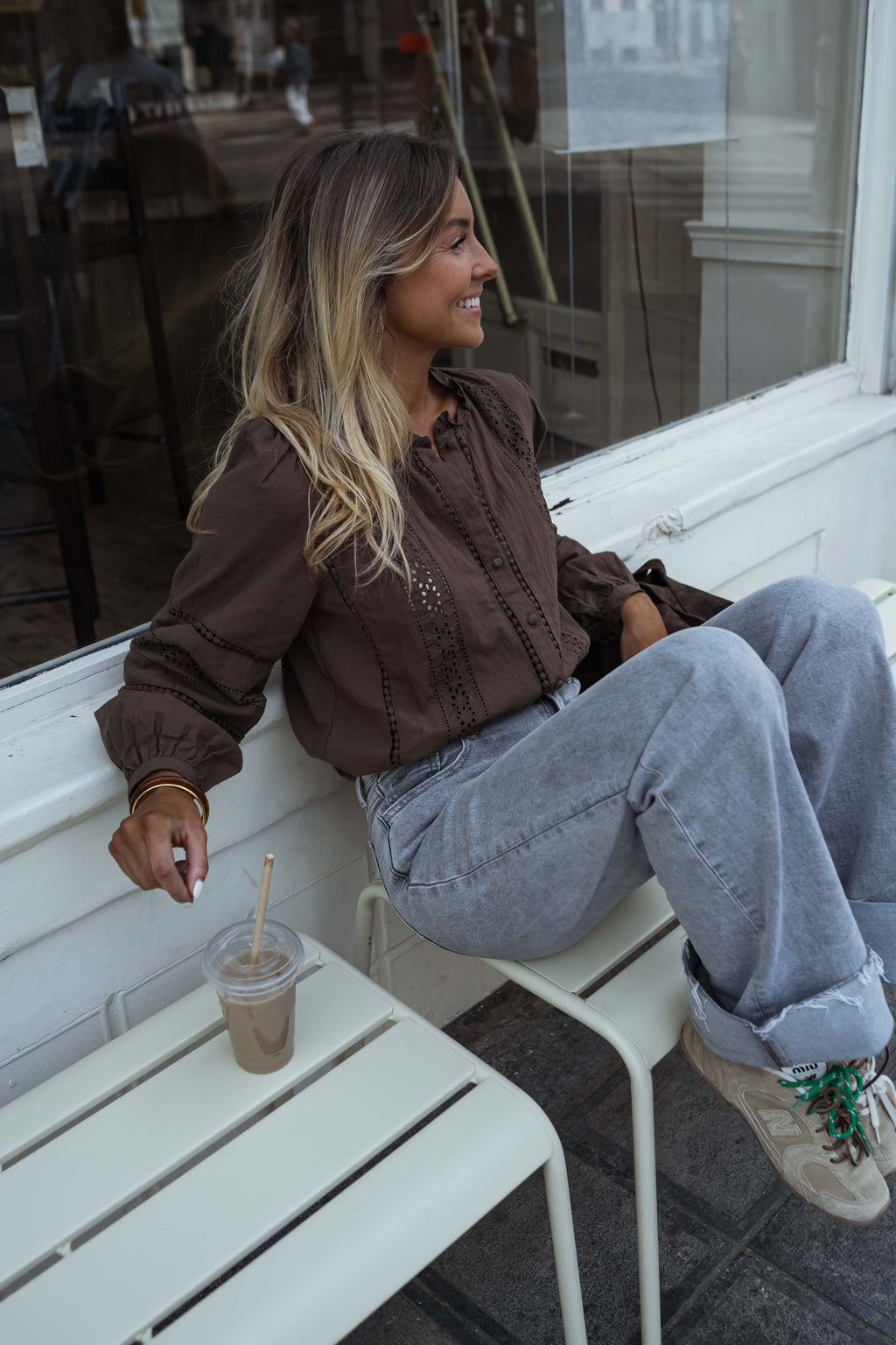 Blouse Grain - chocolat