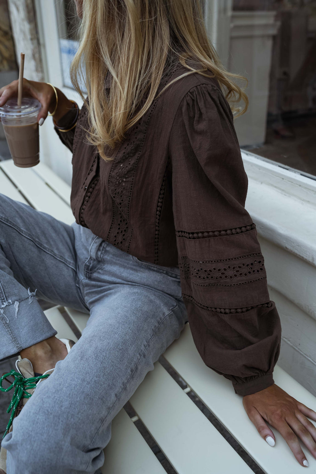 Blouse Grain - chocolat