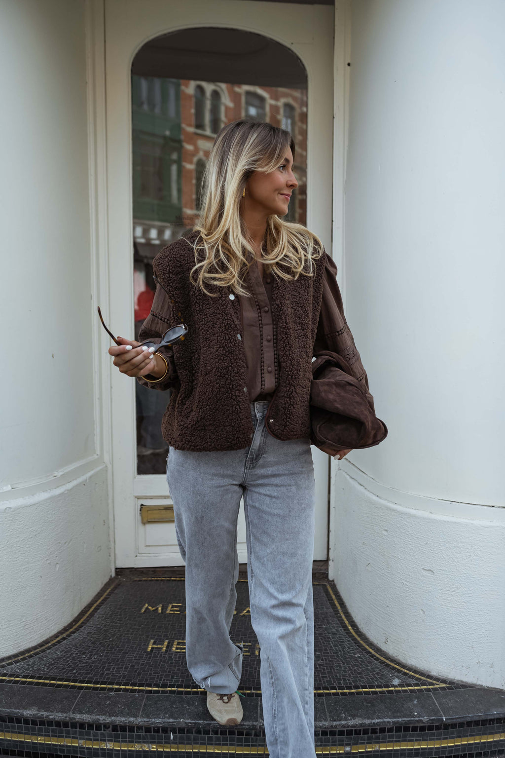 Blouse Grain - chocolat