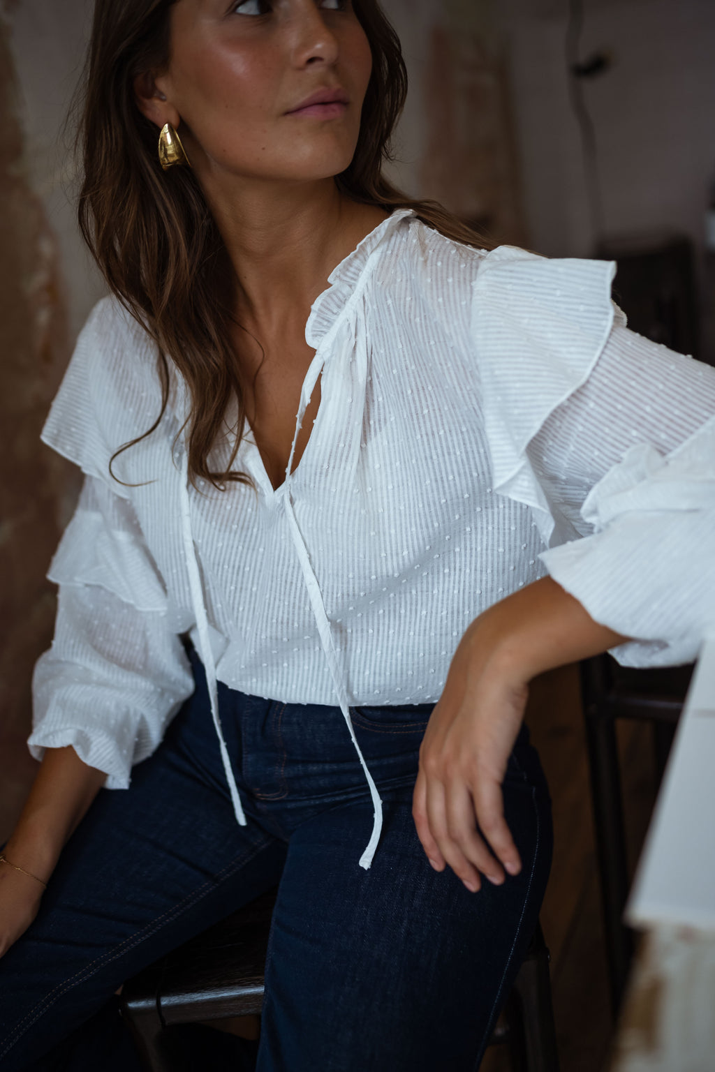 Blouse Tiega - écrue