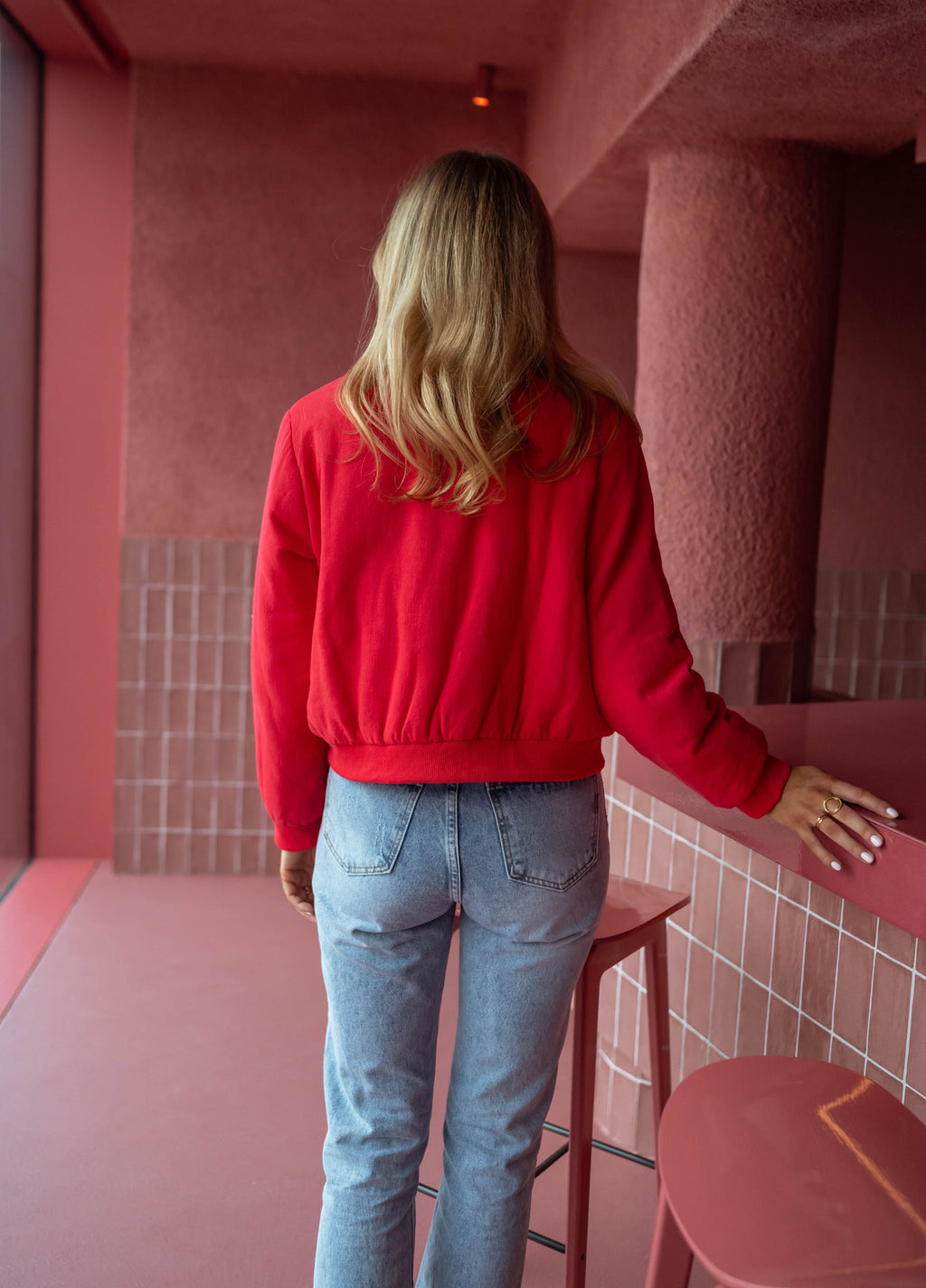 Angelina bomber - red