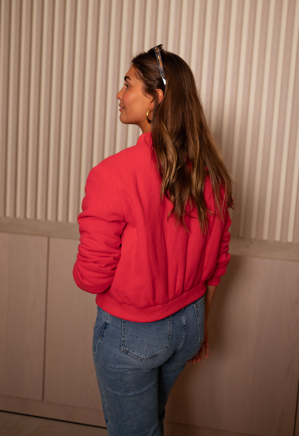Angelina bomber - red