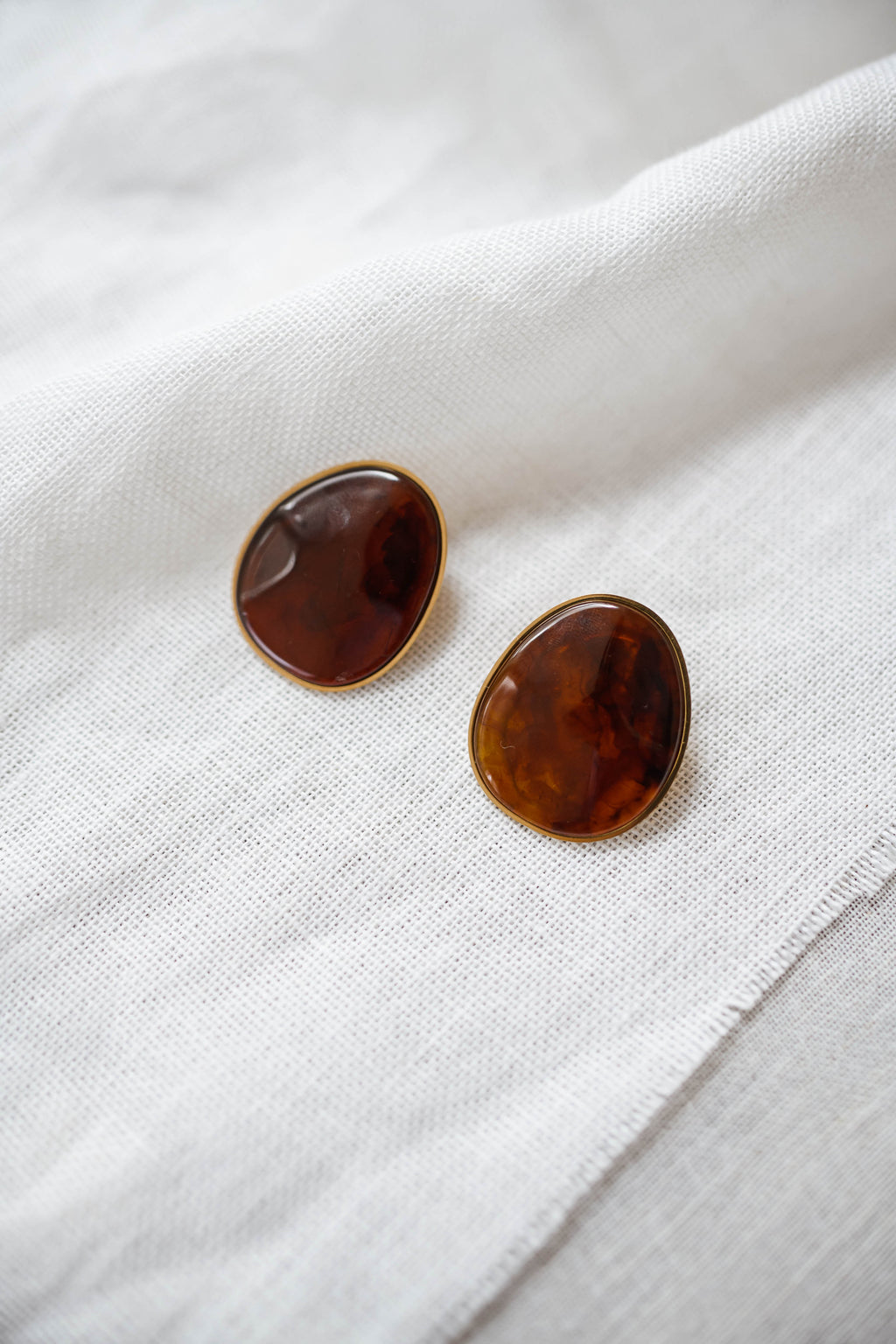 Boucles d'oreilles Louhane - brunes