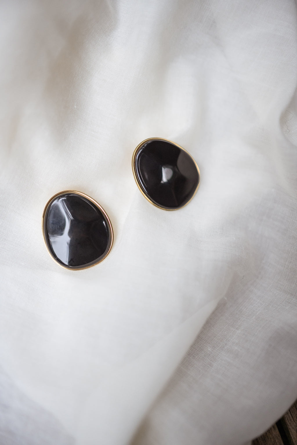Boucles d’oreilles Louhane - noires