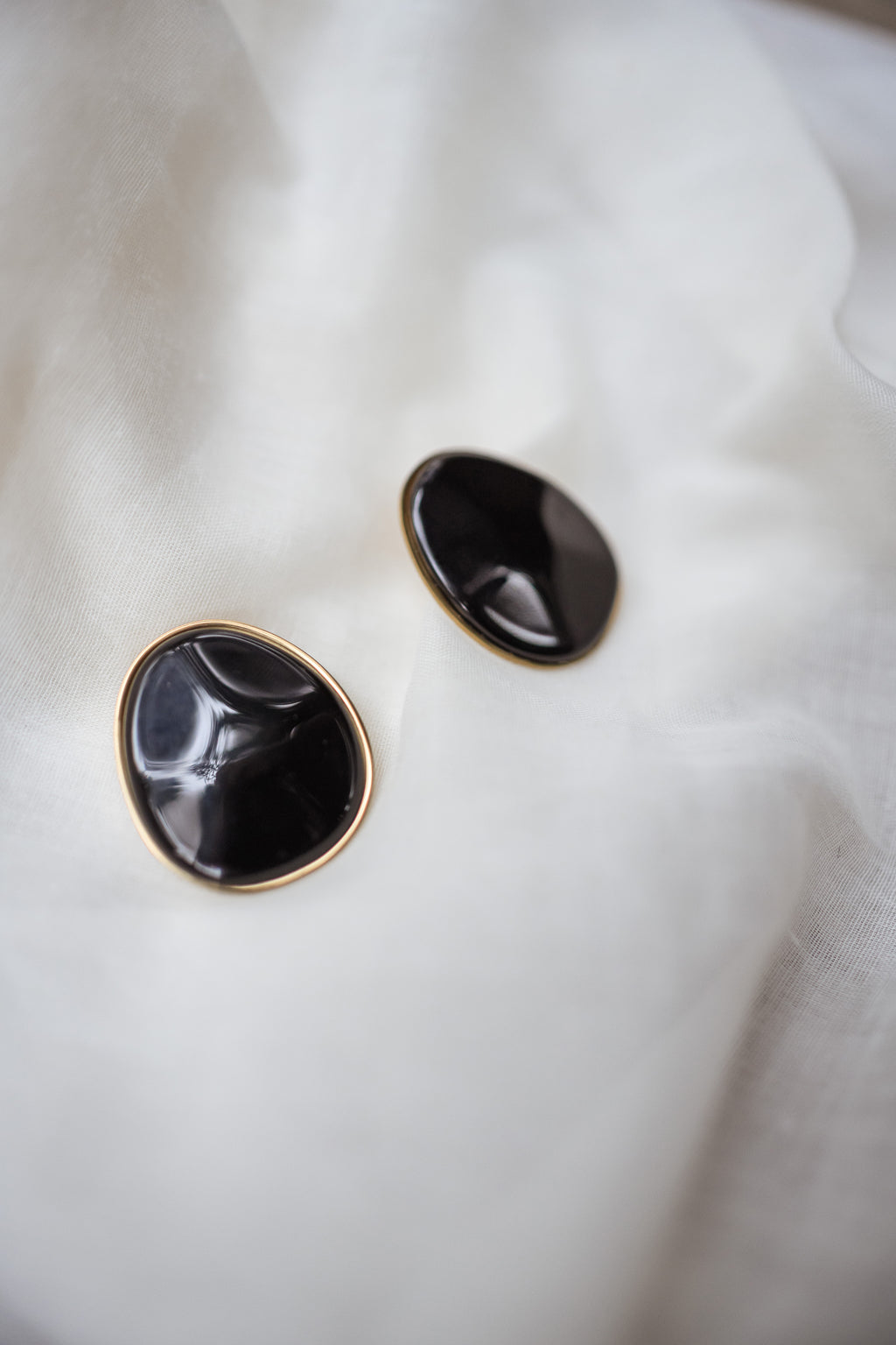 Boucles d’oreilles Louhane - noires