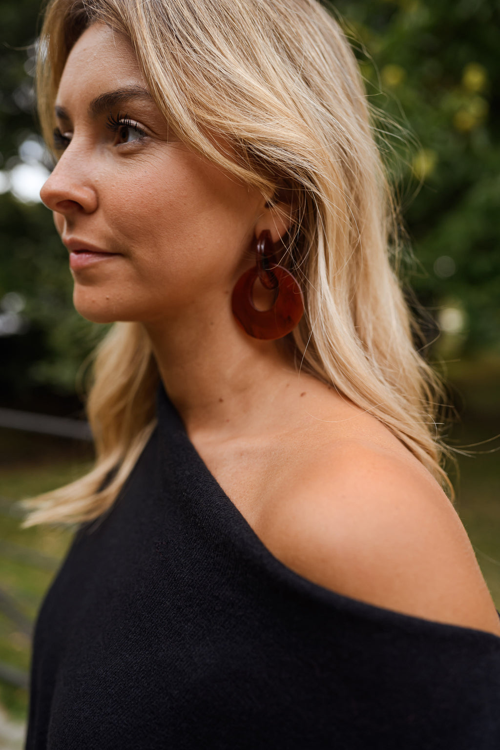 Boucles d’oreilles Zia - brunes