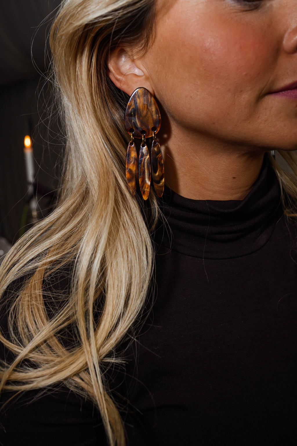 Briac earrings - brown