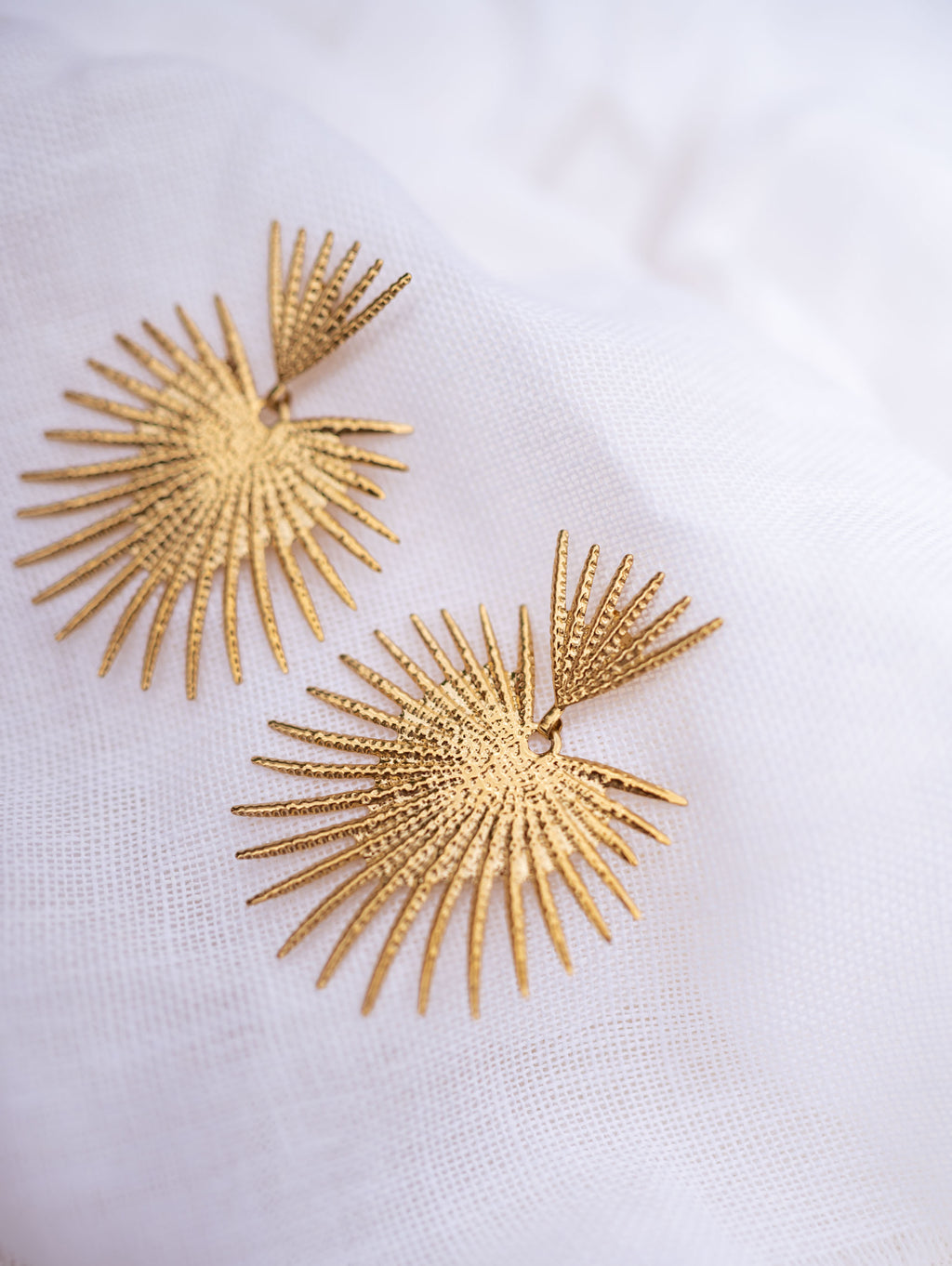 Boucles d’oreilles Soleil - dorées