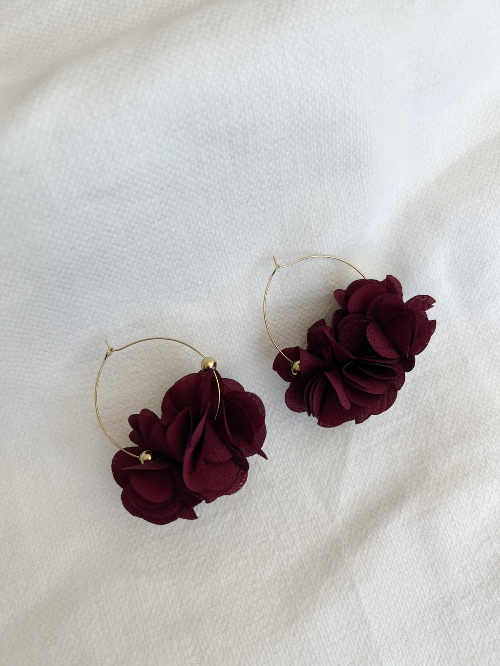 Boucles d’oreilles Tamara - bordeaux