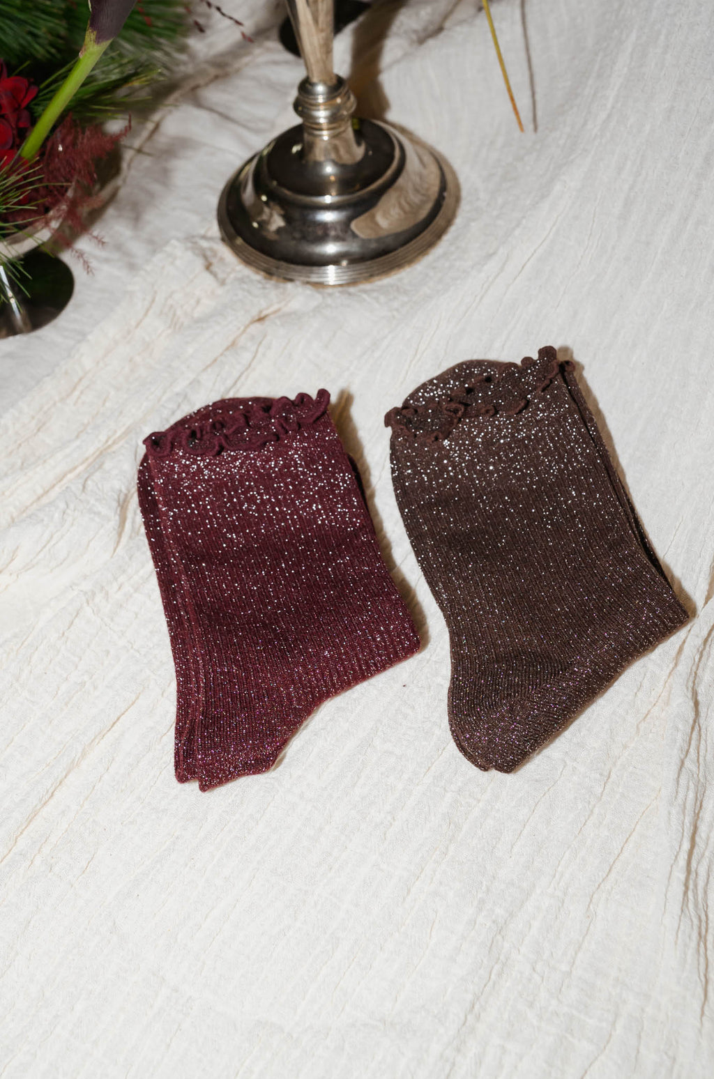 Chaussettes Mily - brunes