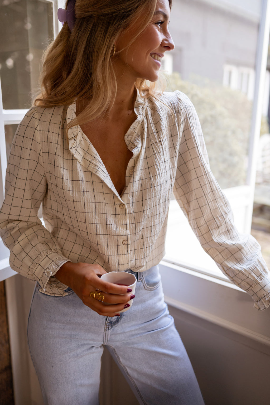 Blandine shirt checkered – Easy Clothes