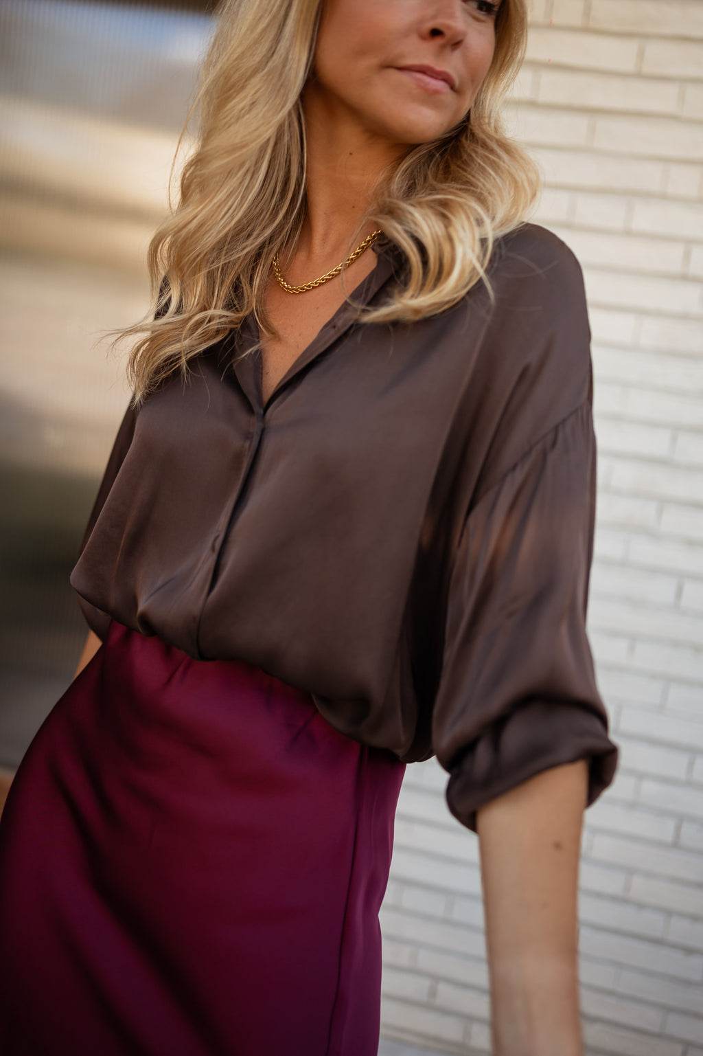 Chemise Britte - chocolat