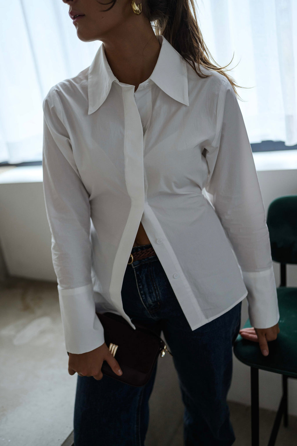 Chemise Evolene - blanche