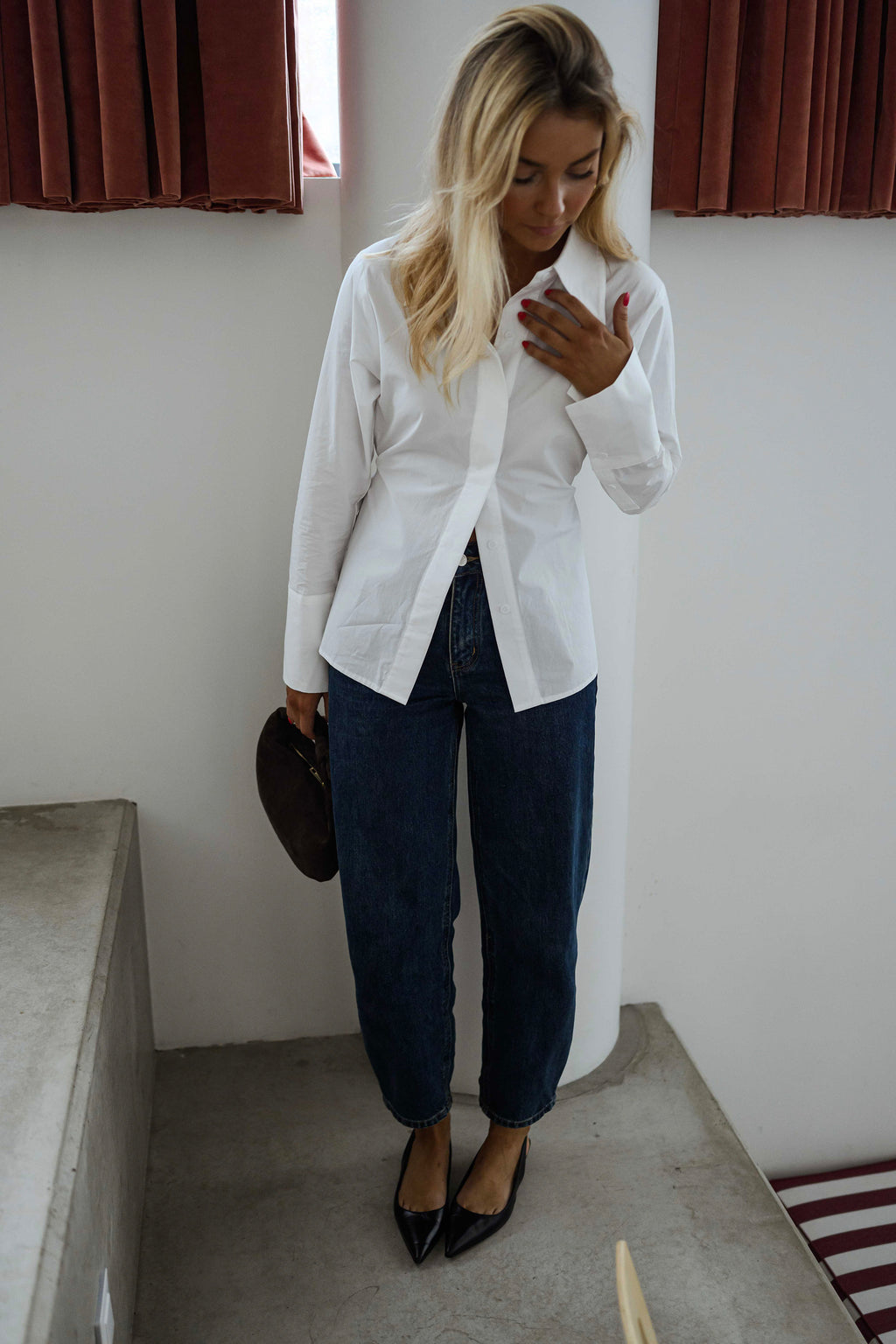 Chemise Evolene - blanche