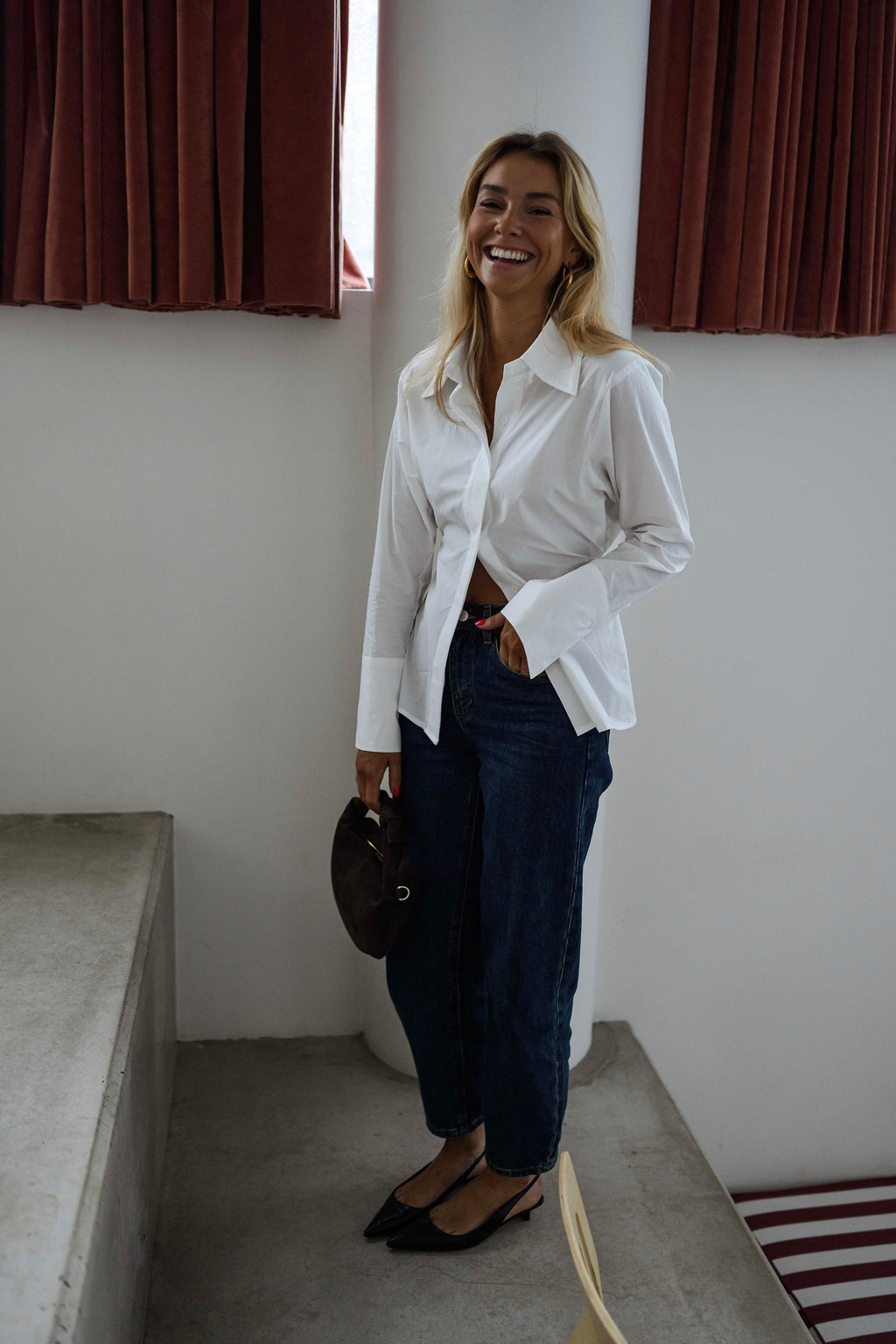 Chemise Evolene - blanche