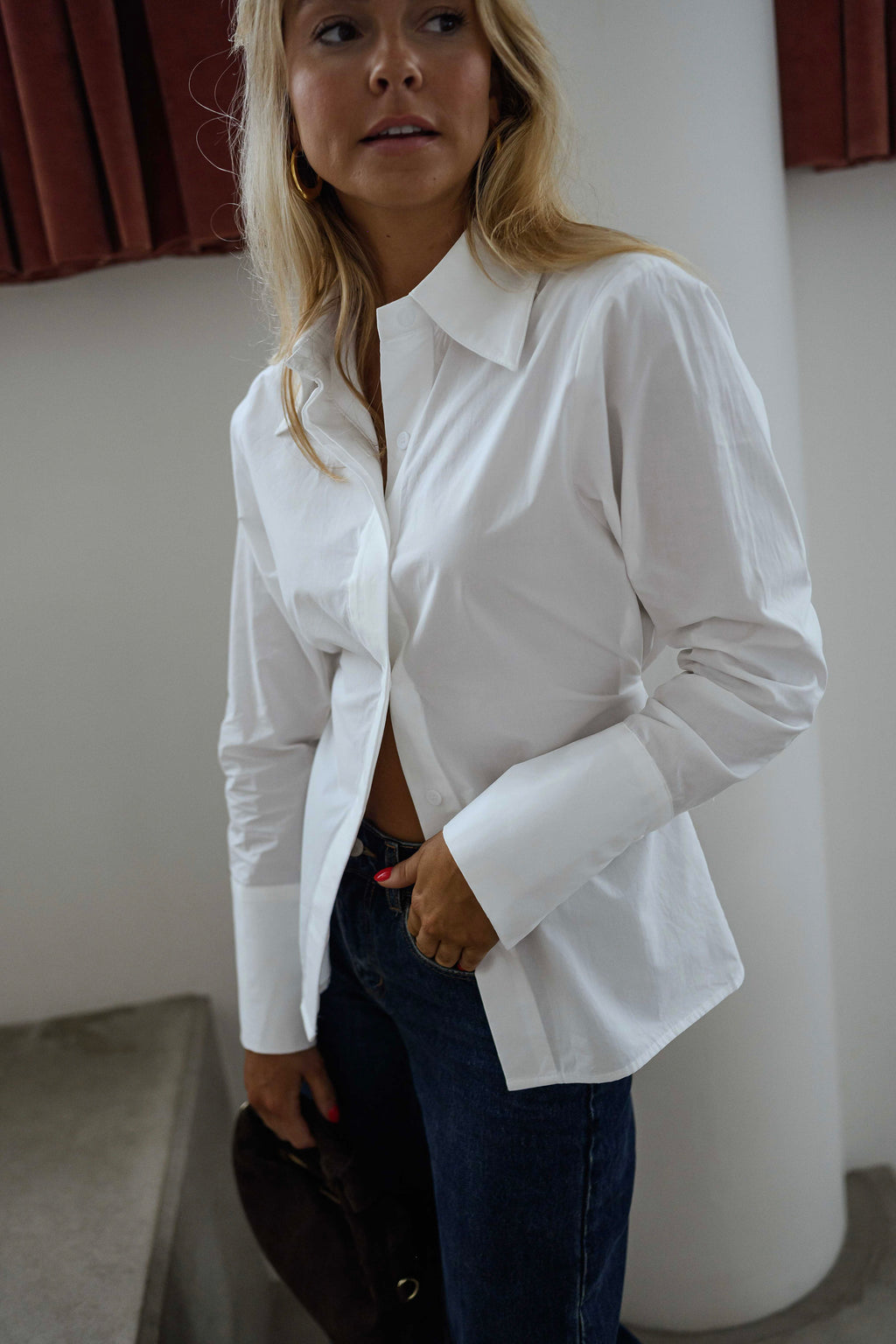 Chemise Evolene - blanche