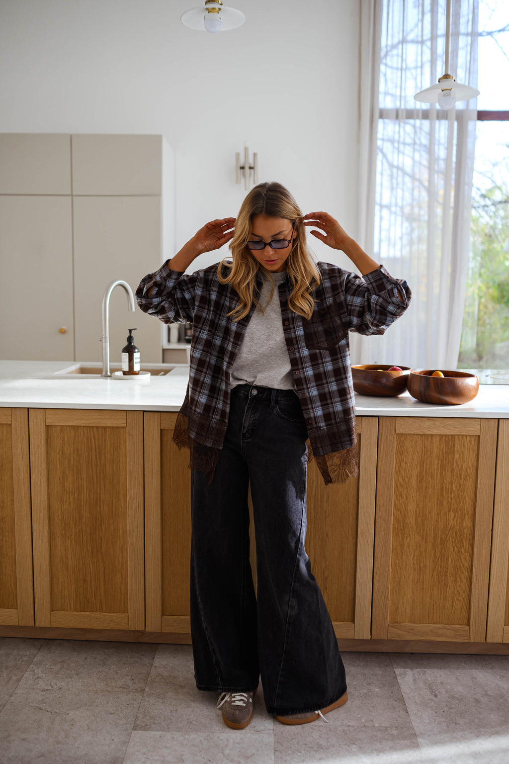 Polaire Alice - écru à fleurs