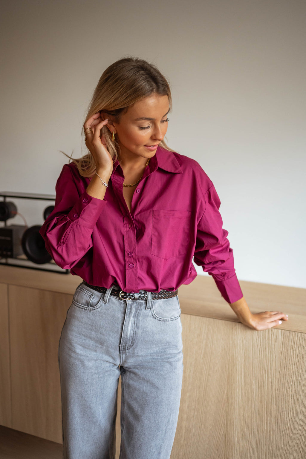 Nyno shirt creation - burgundy
