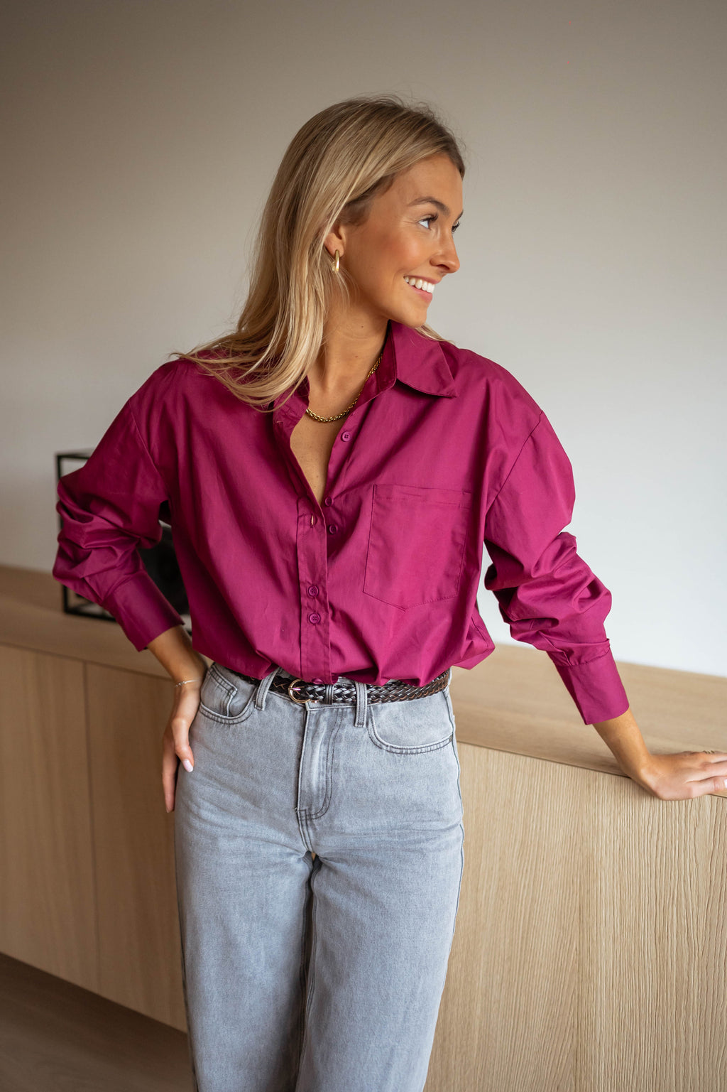 Nyno shirt creation - burgundy