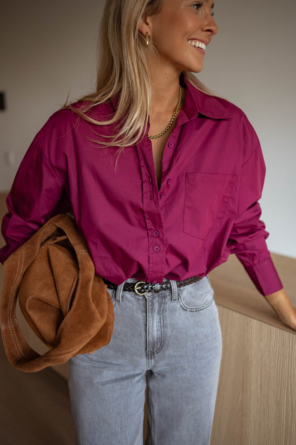 Nyno shirt creation - burgundy