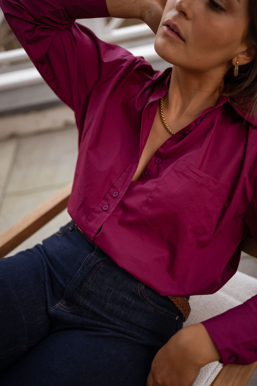 Nyno shirt creation - burgundy
